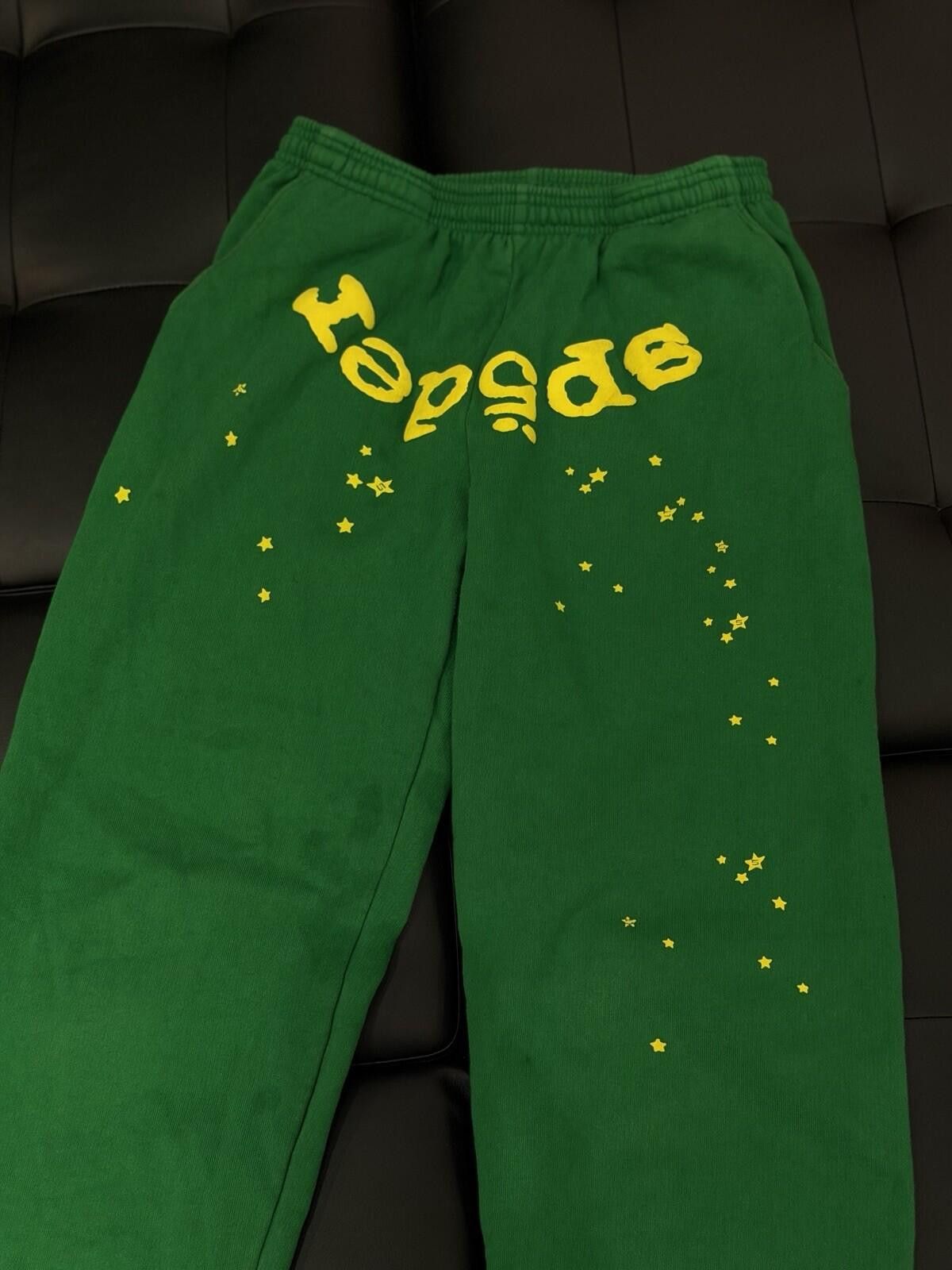 Sp5der Size S - Sp5der Green Sweatpants Spider Authentic (STAINS) Size US 30 / EU 46 - 6 Thumbnail