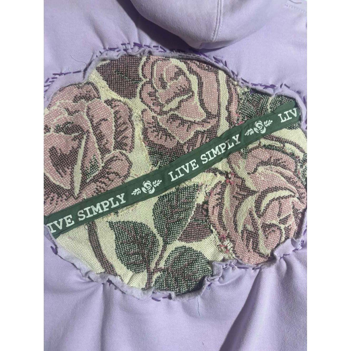 Other Future Fantasy Delight Tapestry Patchwork Hoodie w/Rose &But Size L / US 10 / IT 46 - 6 Thumbnail