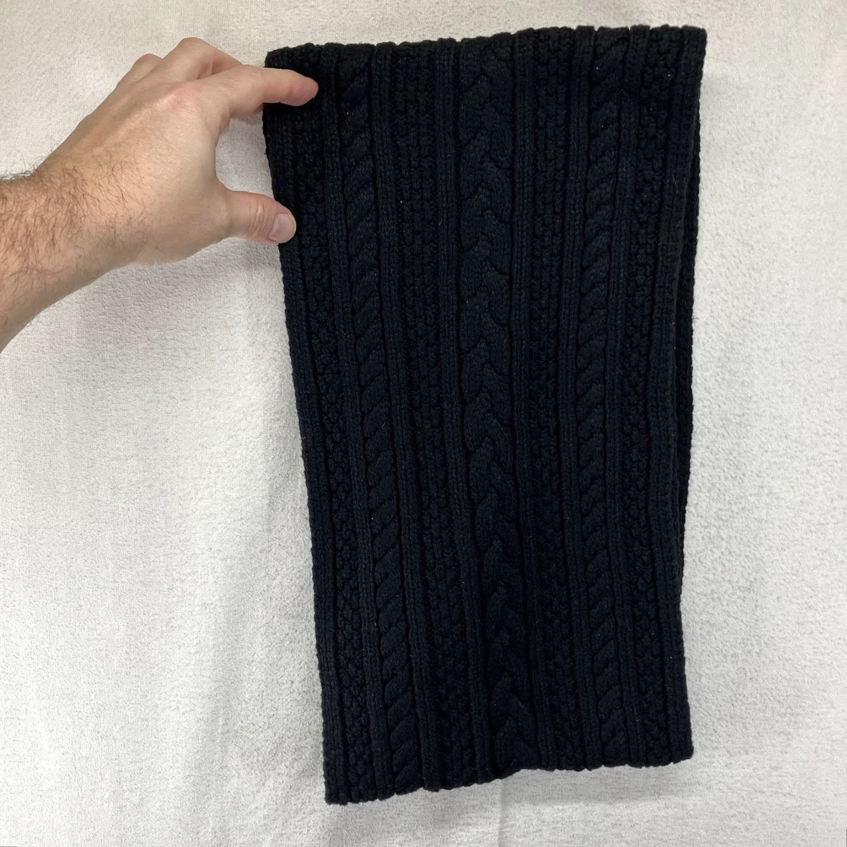 Ralph Lauren Lauren Ralph Lauren Scarf Cable Knit Neckwear Black Womens Size ONE SIZE - 3 Thumbnail