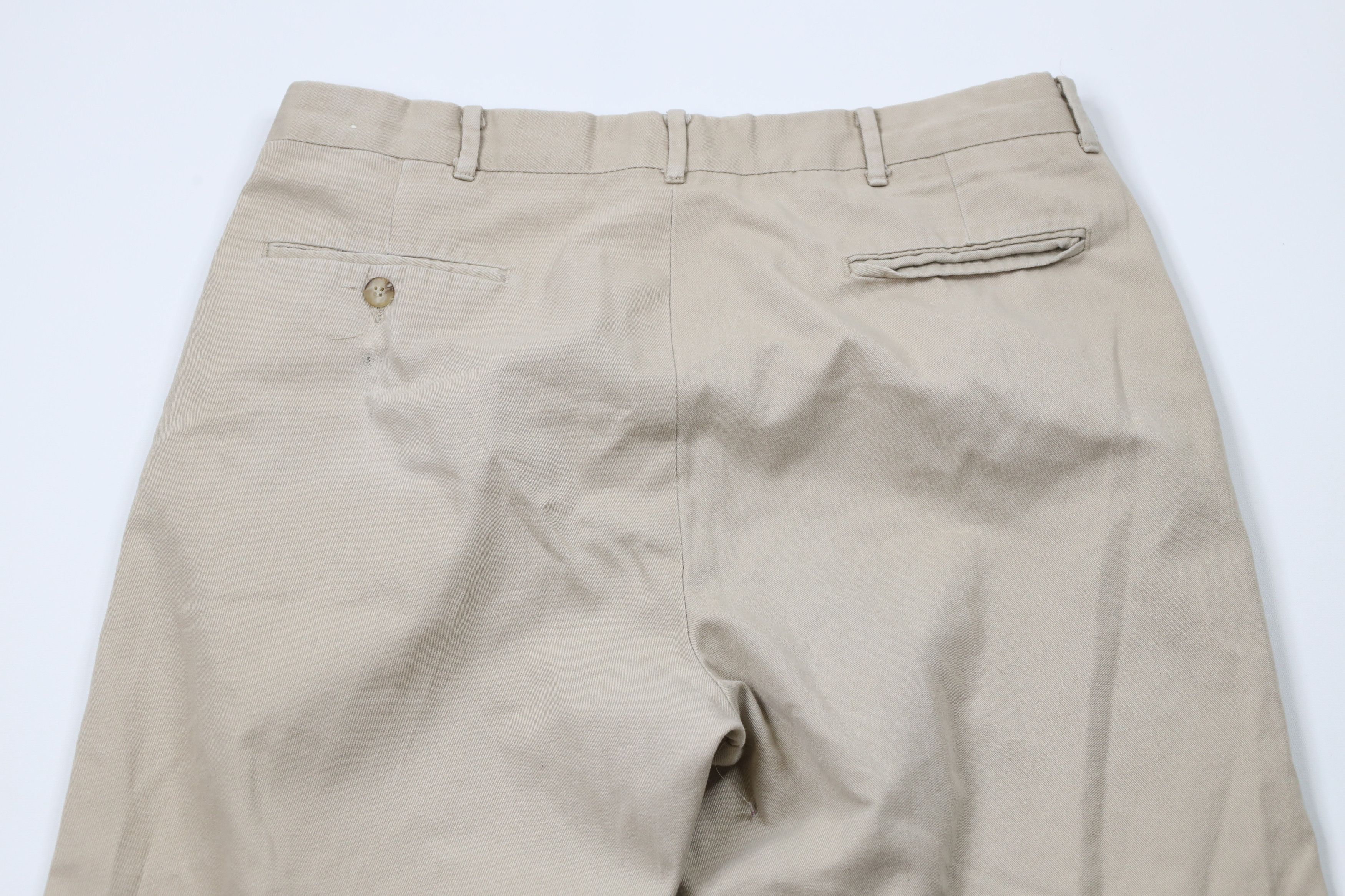Vintage Vintage 70s Streetwear Wide Leg Chino Pants Beige Cotton Size US 34 / EU 50 - 10 Thumbnail
