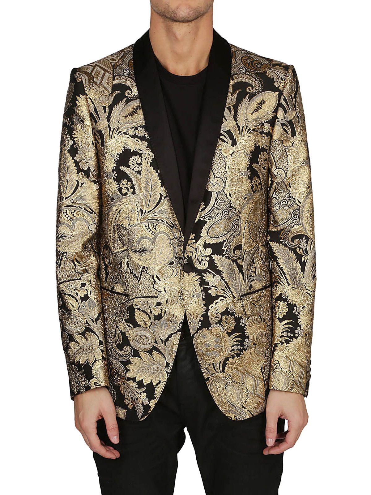 Dolce & Gabbana o1y0125 Blazer in Gold/Brown Size US M / EU 48-50 / 2 - 3 Thumbnail