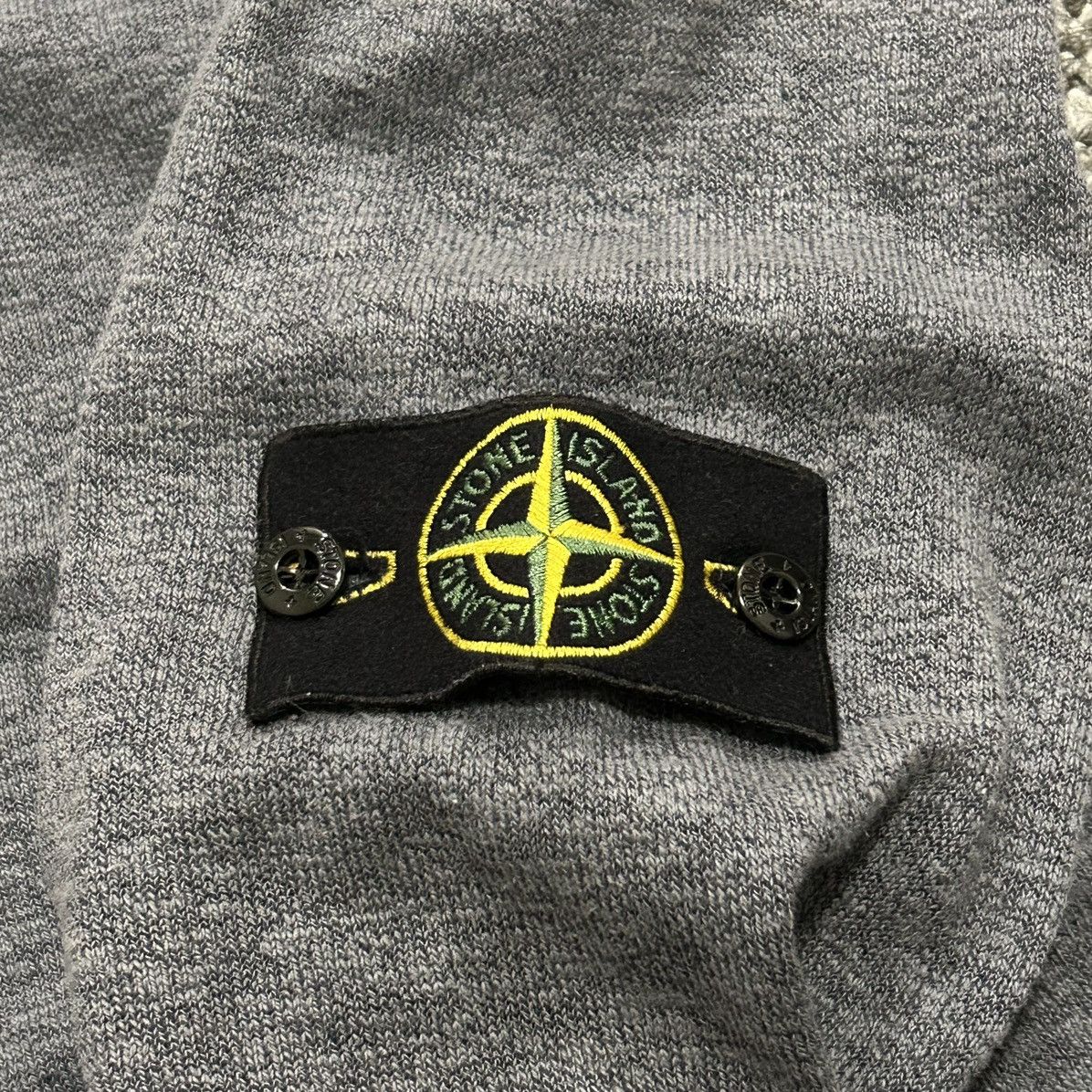 Vintage Stone Island knitted zip-up hoodie Size US L / EU 52-54 / 3 - 4 Thumbnail