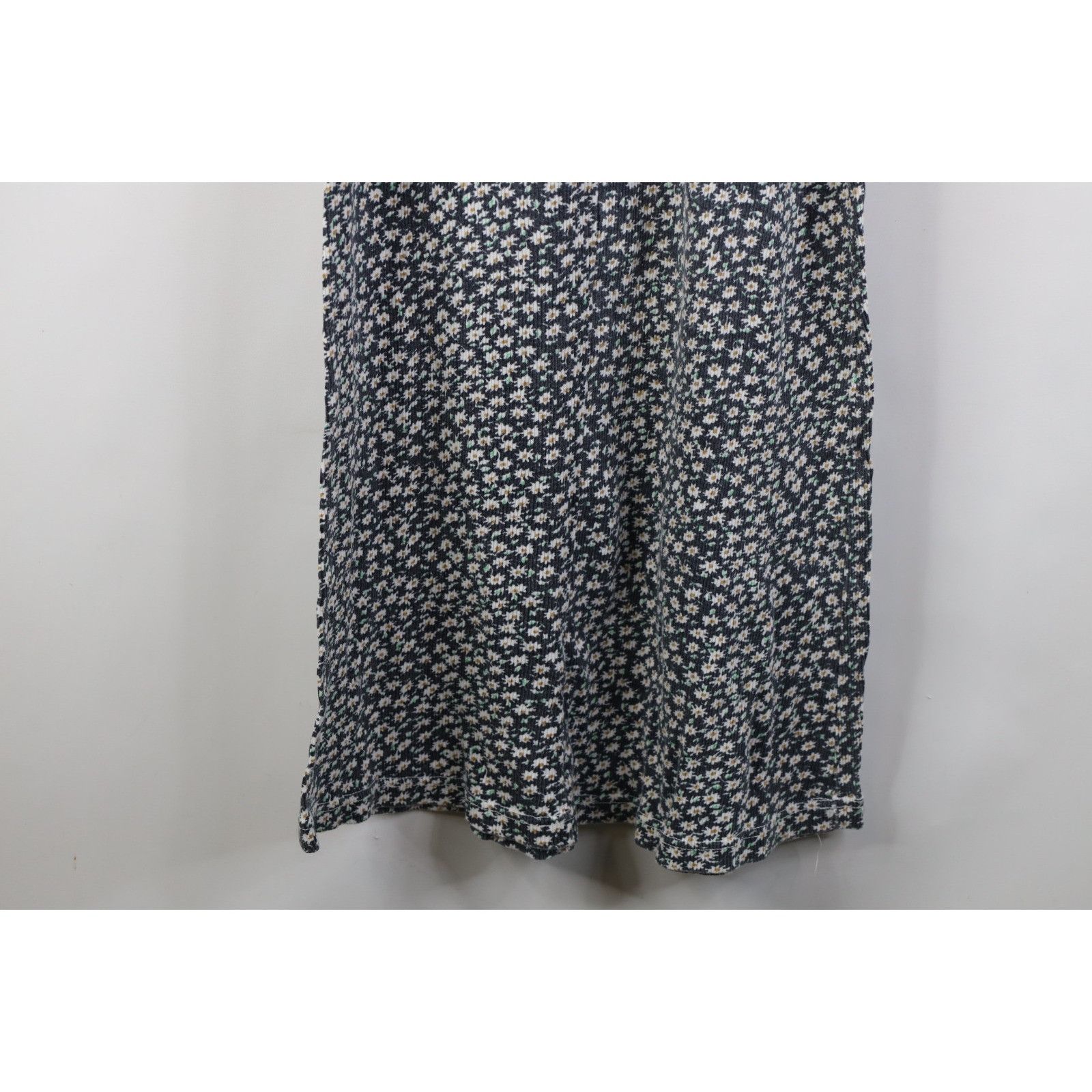 Vintage Vintage 90s Y2K Babydoll Flower Ribbed Knit Dress Size S / US 4 / IT 40 - 13 Thumbnail