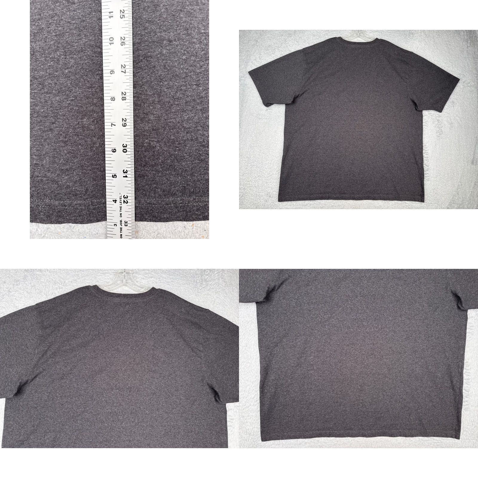 Carhartt VINTAGE Carhartt Shirt Men 2XL Gray Short Sleeve Crew Neck Cotton Blend Pockets Logo Embroidered Size US XXL / EU 58 / 5 - 9 Thumbnail