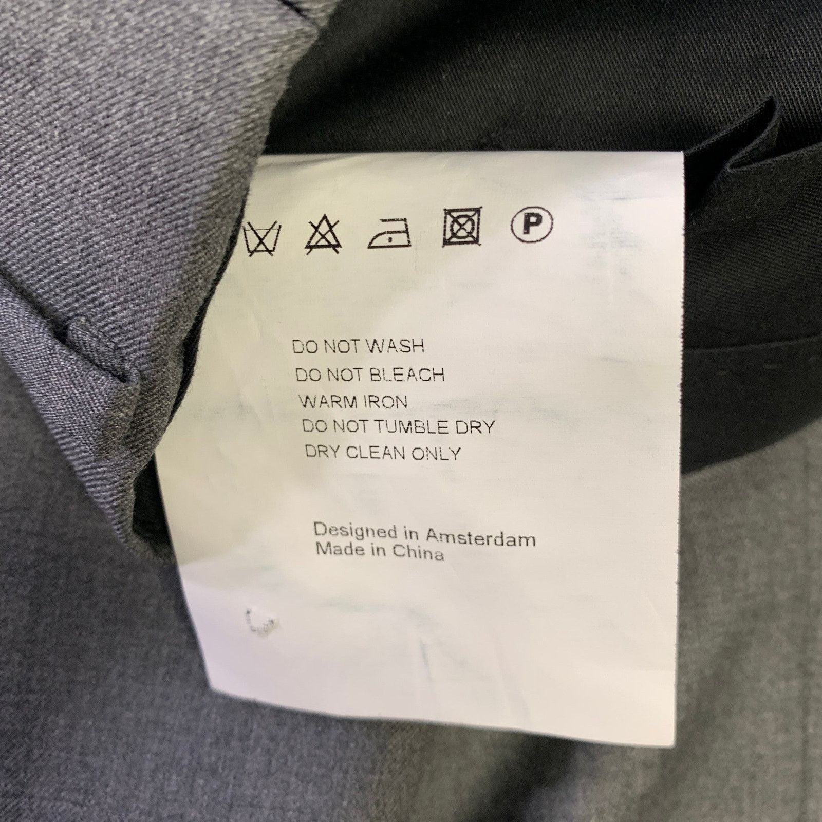 Other ATELIER MUNRO Size 32 Grey Wool Slim Fit Dress Pants Size US 32 / EU 48 - 5 Thumbnail