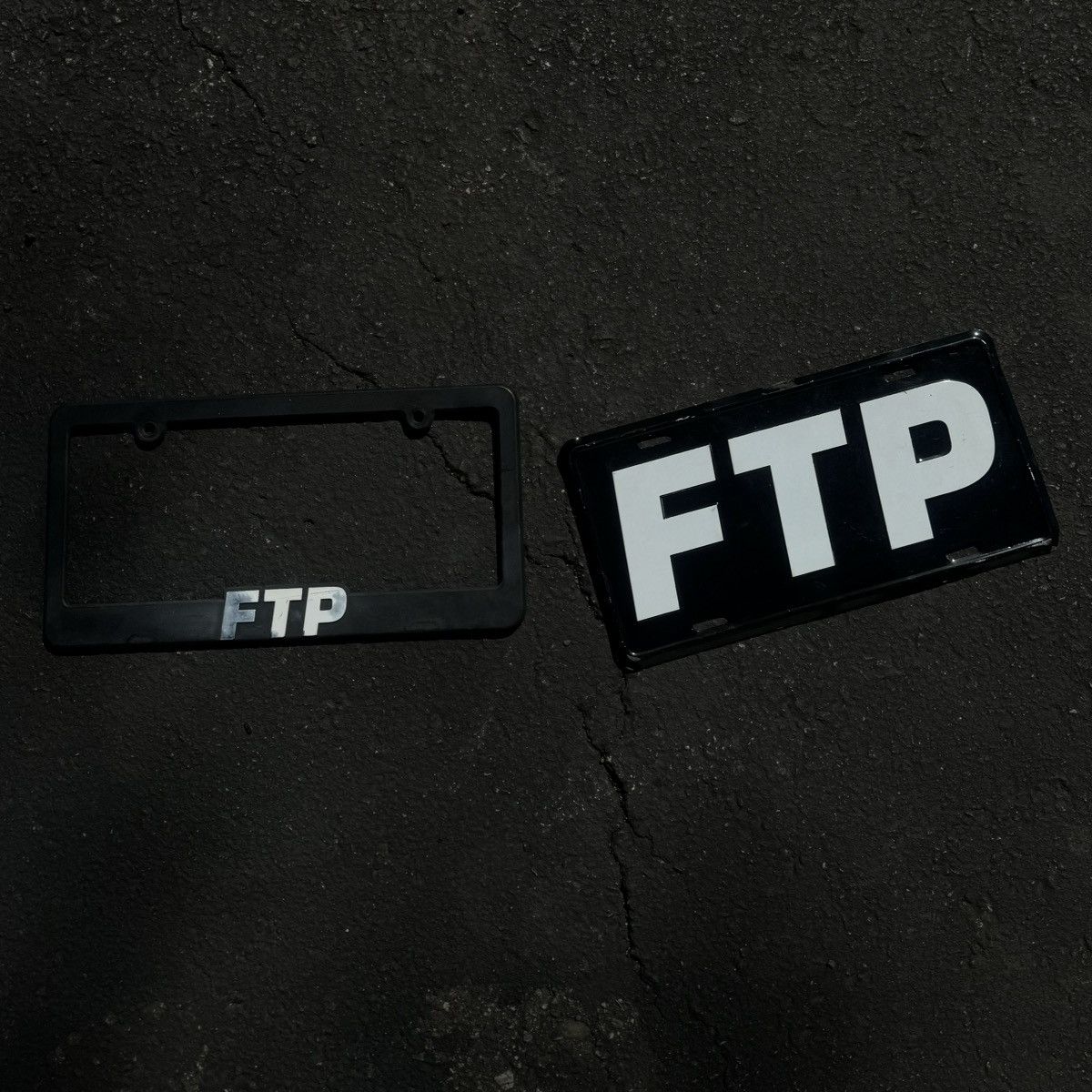 Fuck The Population FTP License plate and frame | Grailed