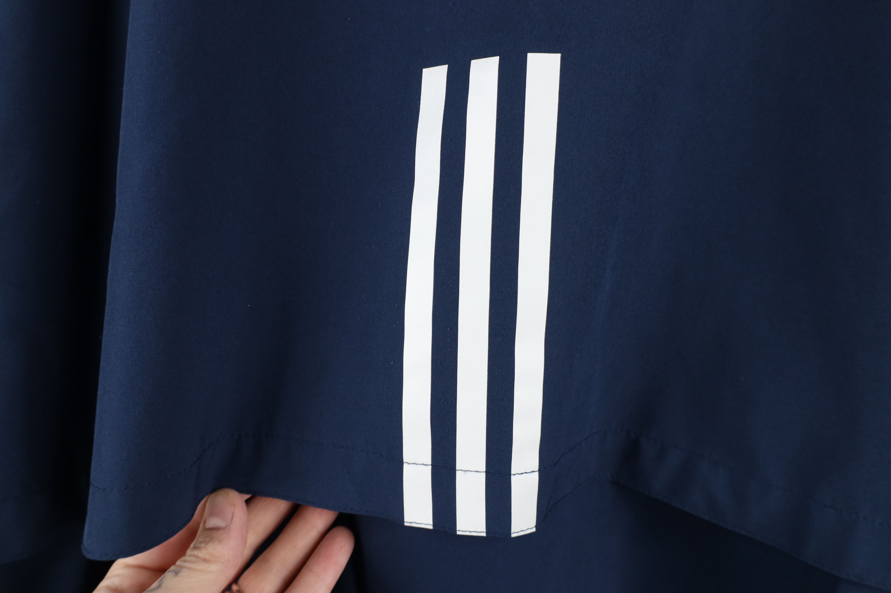Adidas × Vintage Vintage Adidas Short Sleeve Half Zip Pullover Jacket Blue Size US XL / EU 56 / 4 - 10 Thumbnail