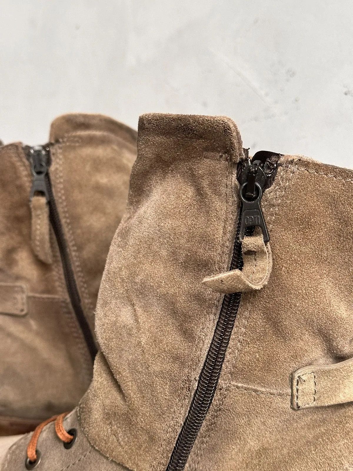 A.S.98 Wow😻LEATHER BOOTS AS 98 IFSIXWASNINE METAL ZIP FAUX POELL Size US 7.5 / EU 40-41 - 10 Thumbnail