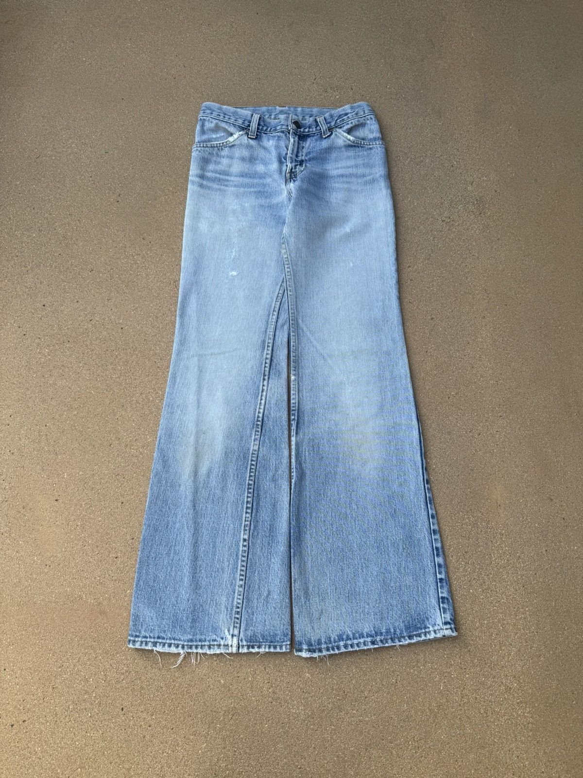 Vintage 70’s Levi’s Bellbottom Flare Wide Leg Jeans 27x30