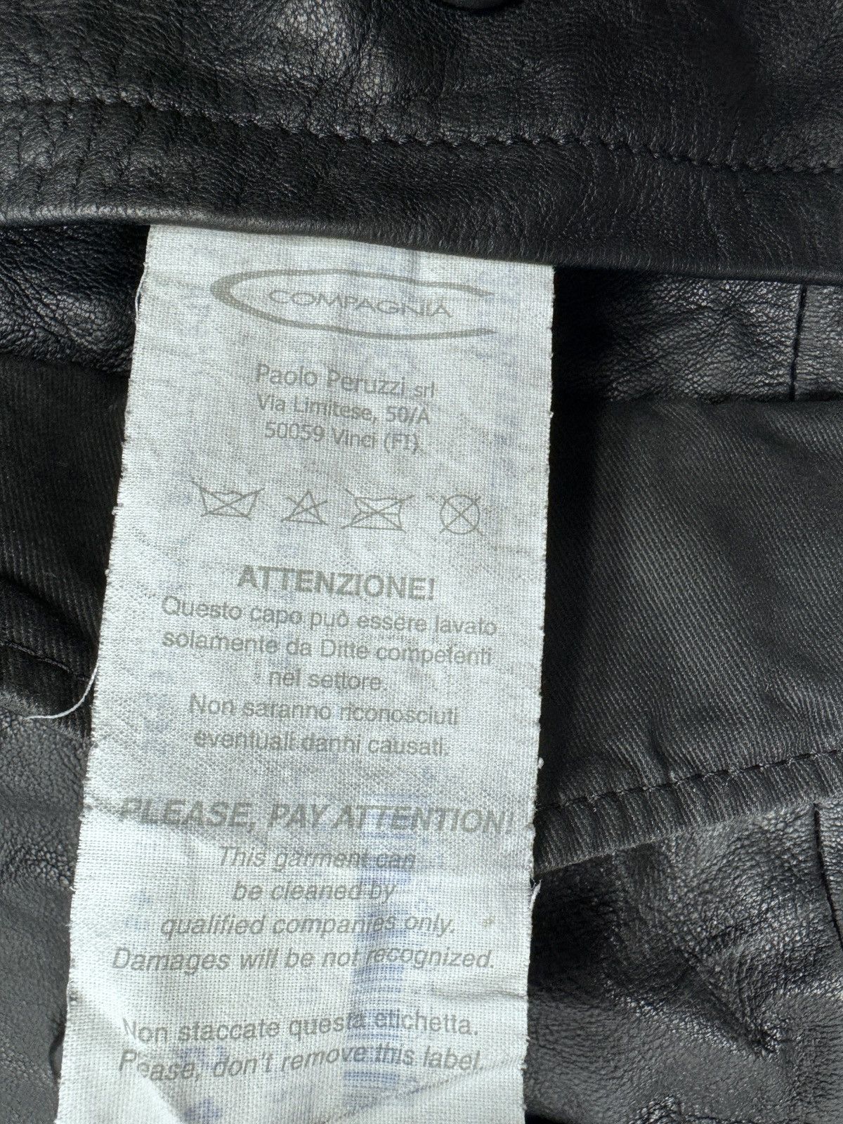 Vintage Compagnia Delle Pelli Military Motorcycle Leather Jacket Size US XXL / EU 58 / 5 - 22 Thumbnail