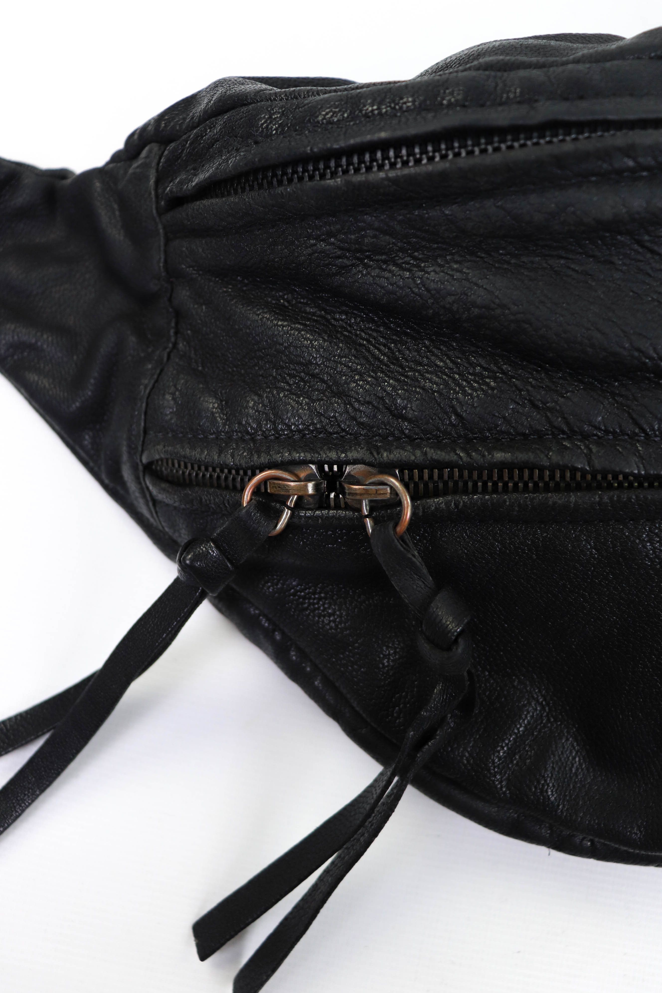 Genuine Leather YVONNE KONE (Womens?) Black Leather Oversized Albi Bum Bag Size ONE SIZE - 14 Thumbnail