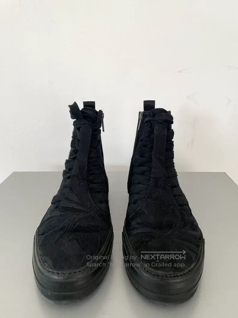 Ann Demeulemeester Ann Demeulemeester 40 men's floral embroidered high-top bo Size US 7 / EU 40 - 3 Thumbnail