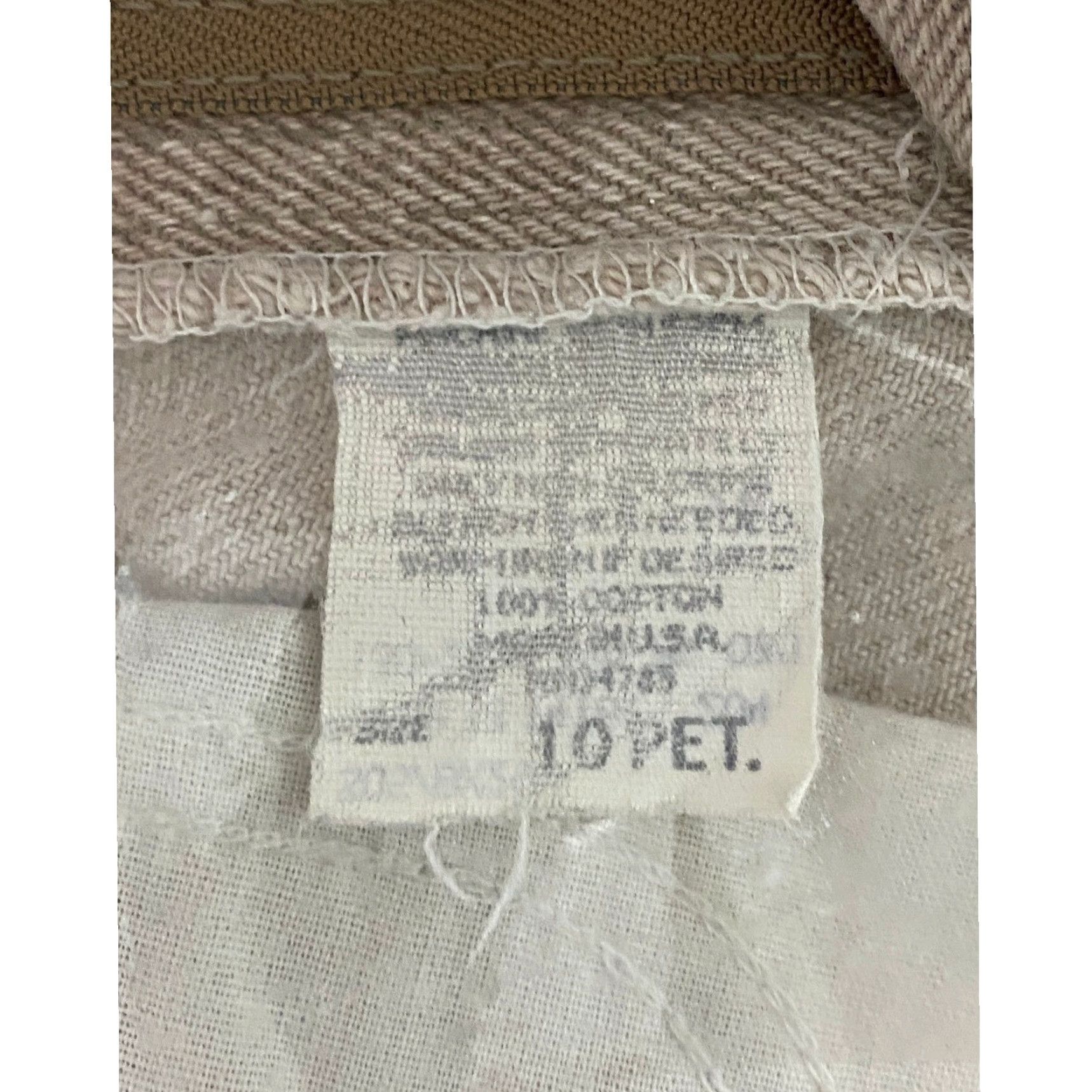 Vintage VINTAGE Riders Jeans Women 10P Beige Denim Straight 5-Pocket Retro Mid Rise: 28in Inseam, 100% Cotton Size 32" / US 10 / IT 46 - 4 Thumbnail