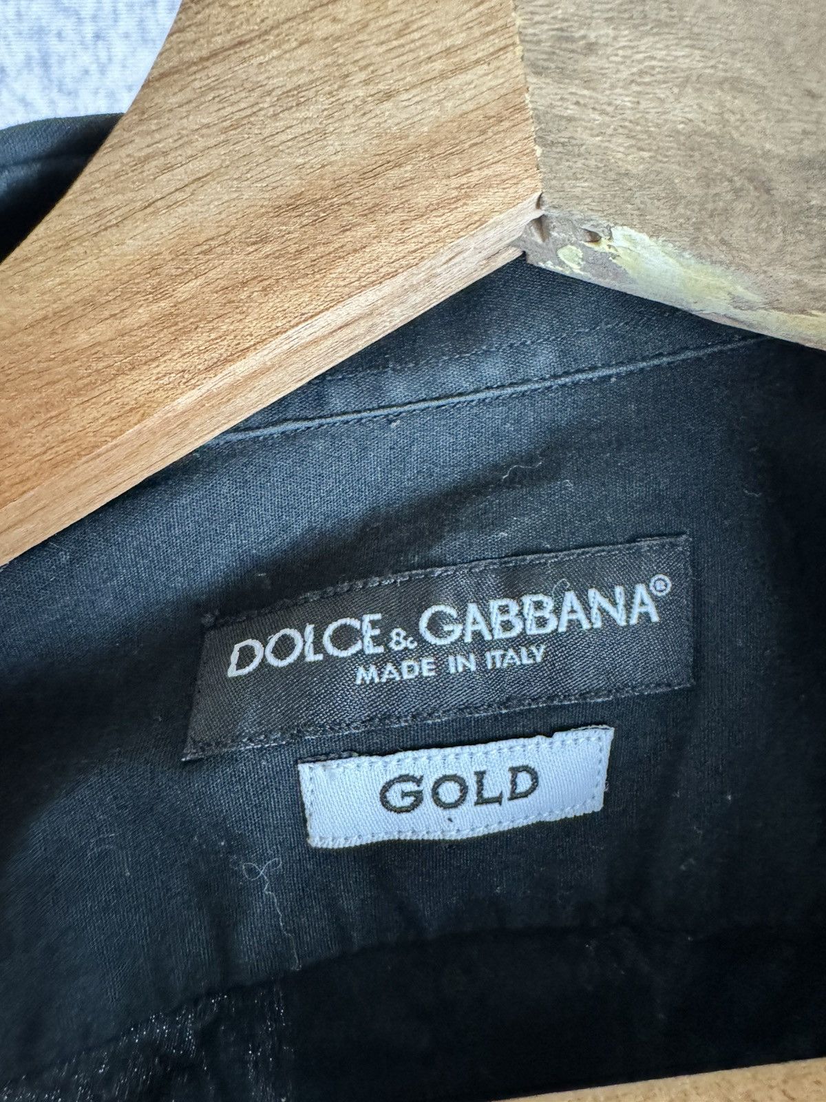 Dolce & Gabbana Vintage Dolce & Gabbana Gold Formal Black Luxury Shirt Size US M / EU 48-50 / 2 - 3 Thumbnail