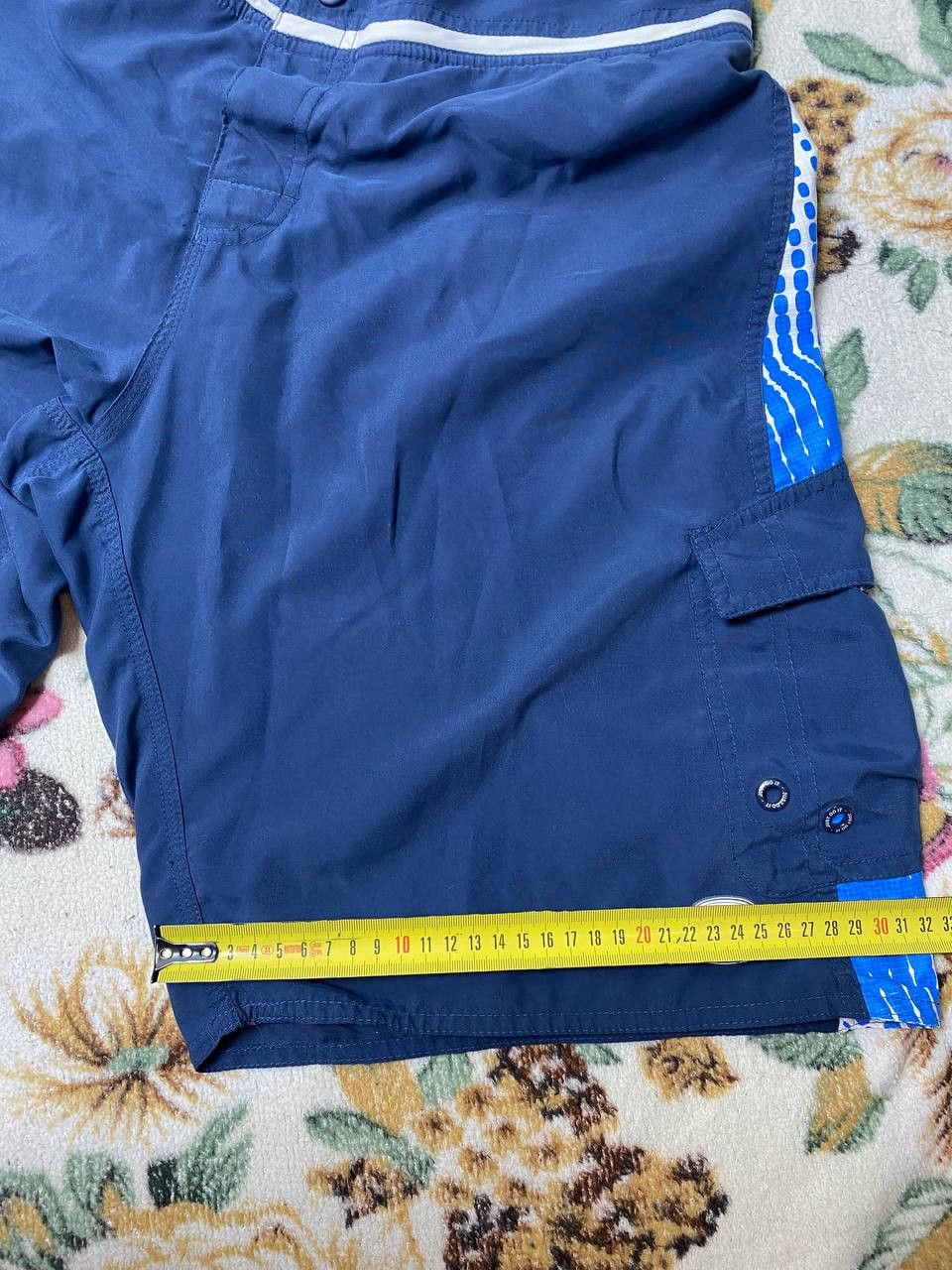 Nike Vintage blue Shorts big logo NIKE crazy Y2K streetwear Size US 32 / EU 48 - 10 Thumbnail
