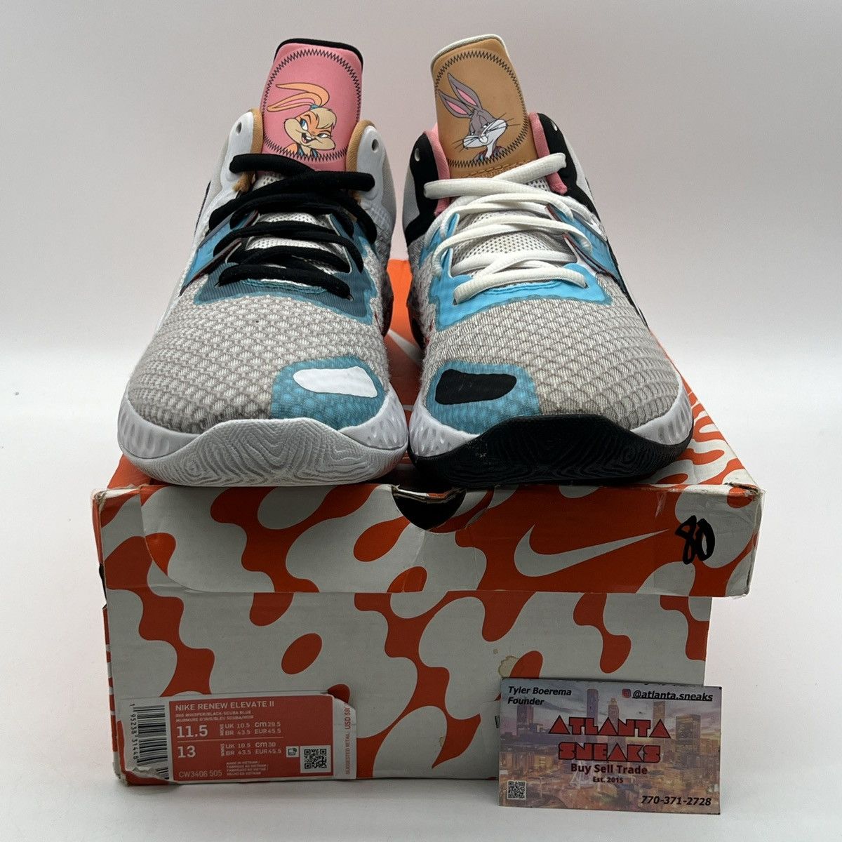 Nike Space jam x Renew elevate 2 hares Size US 11.5 / EU 44-45 - 2 Thumbnail