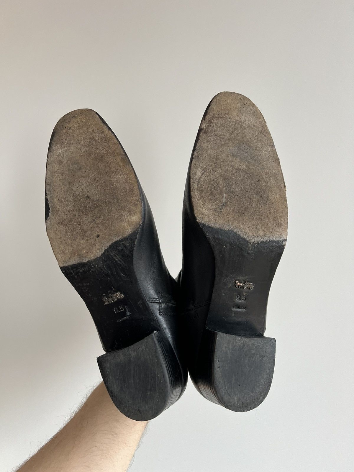 Coach × Designer Coach Ankle Black Leather Boots Shoes Size US 9.5 / IT 39.5 - 11 Thumbnail
