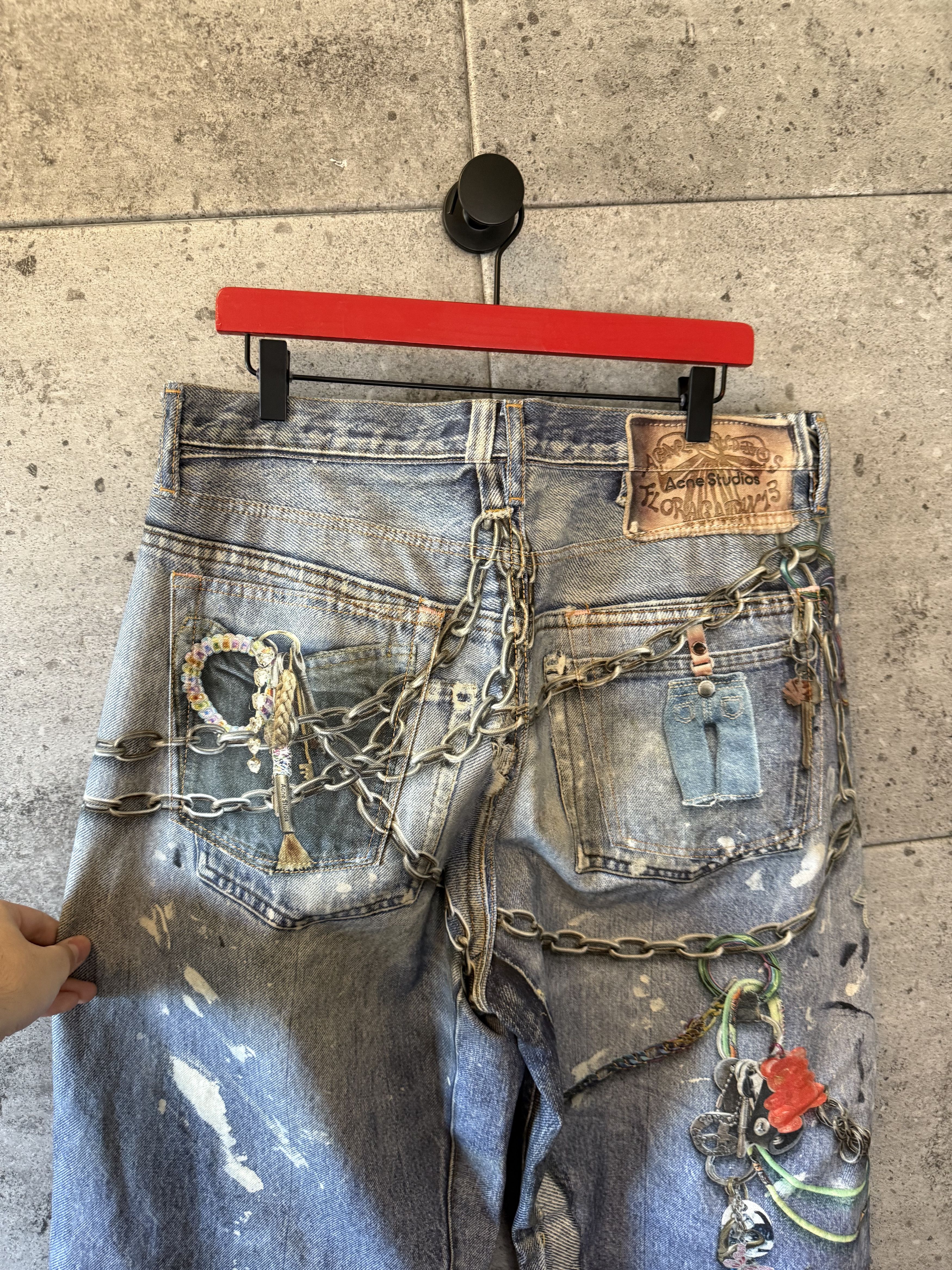 Acne Studios Acne studios trompe loeli key chain denim Size US 35 - 5 Thumbnail