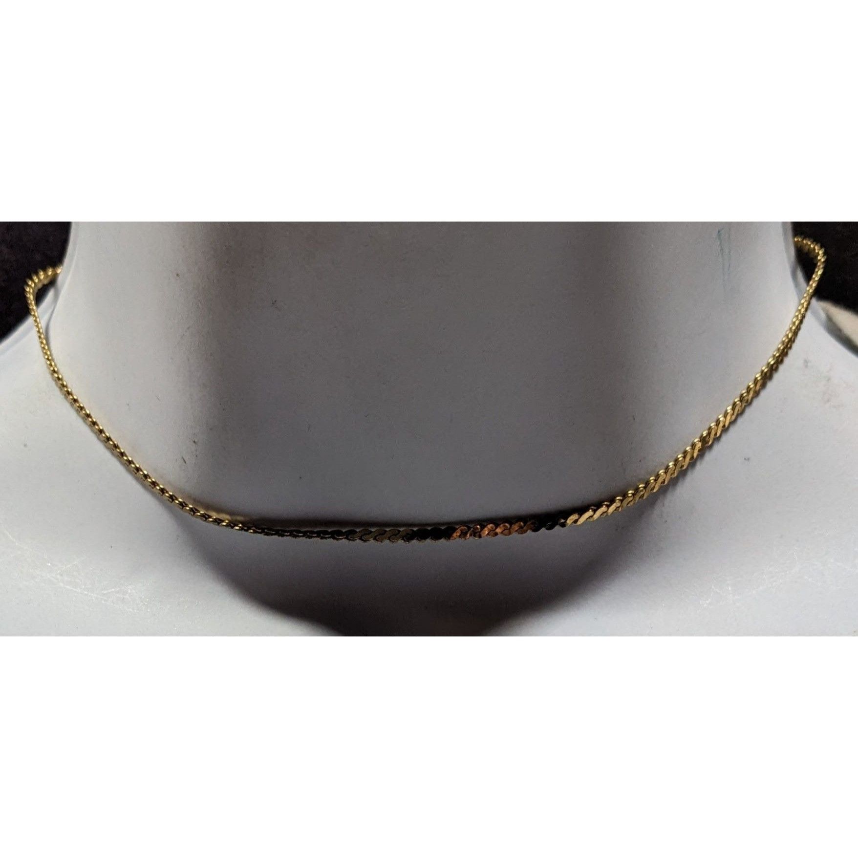 Other Elegant Classic Gold Tone Serpentine Chain Choker Necklace Size ONE SIZE - 2 Thumbnail