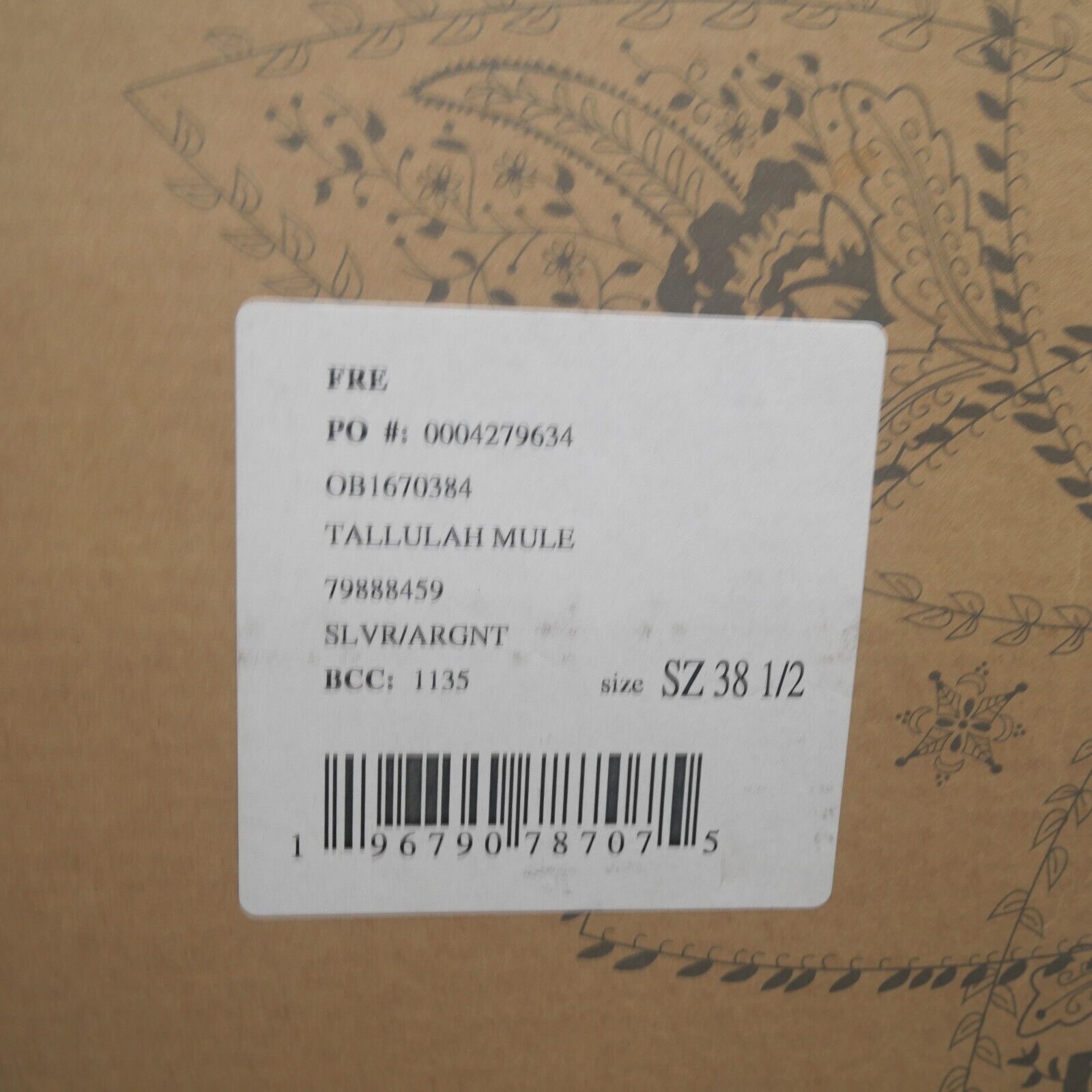 Free People NEW Free People Tallulah Mules Shoes Western Wedge Platino Size US 8.5 / IT 38.5 - 9 Thumbnail