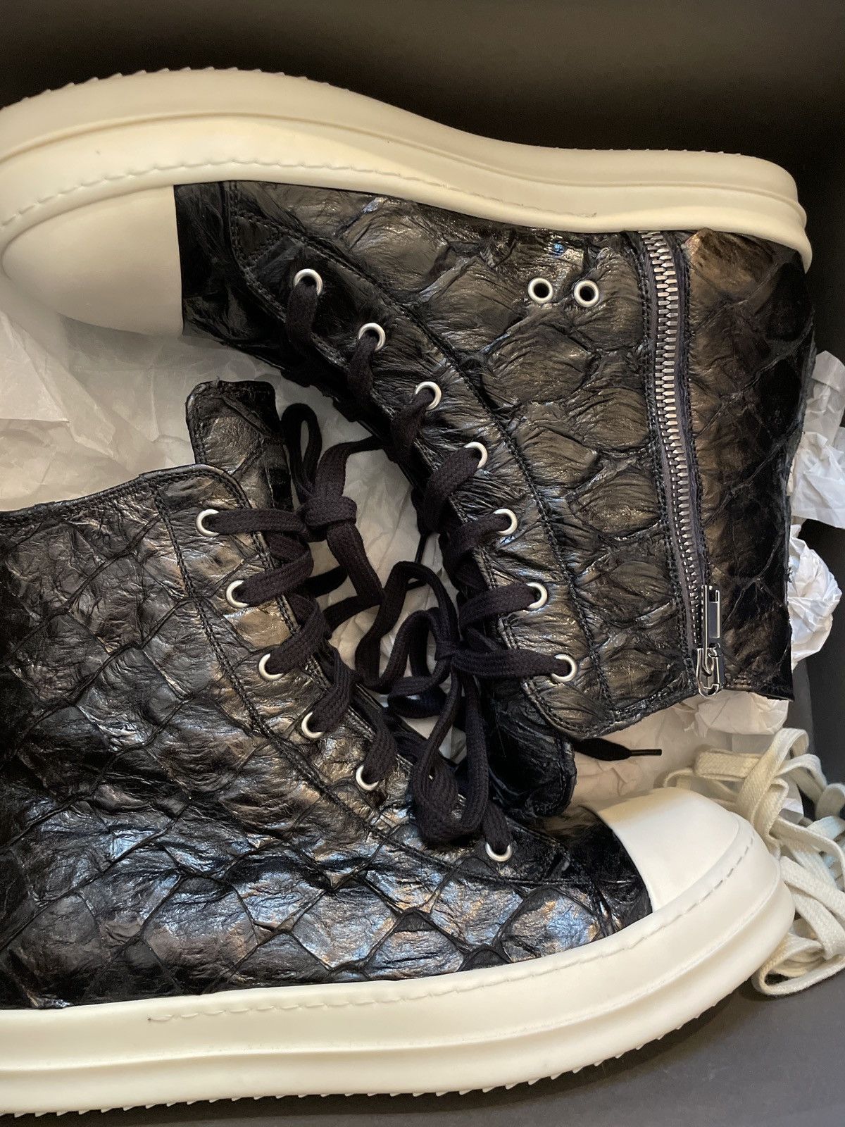 Rick Owens Rick Owens Fish skin Ramones Size US 10.5 / EU 43-44 - 1 Thumbnail