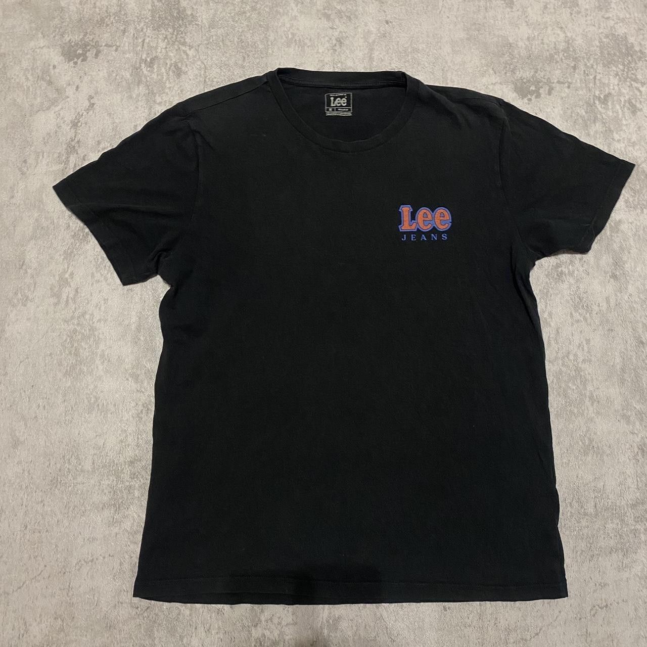 Lee Lee black cotton t-shirt with multi-coloured logo Size US M / EU 48-50 / 2 - 1 Thumbnail
