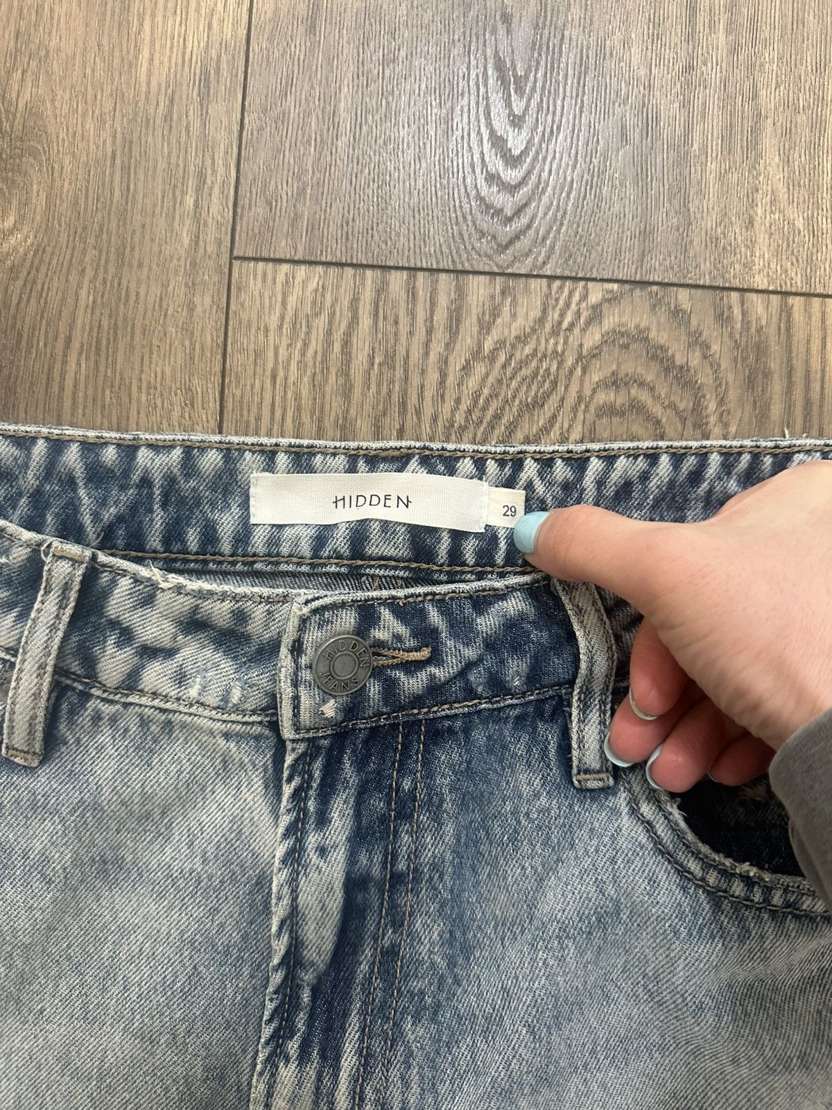 HIDDEN Hidden Tracey High Rise Straigh With Front Slit Jeans in 29 Size 29" - 4 Thumbnail