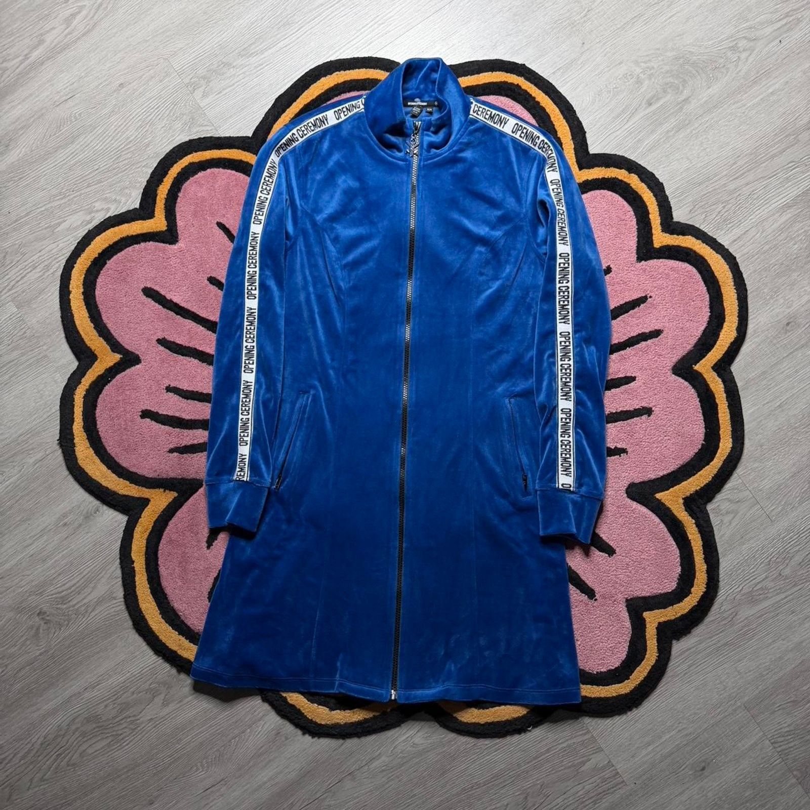Opening Ceremony Opening Ceremony Full Zip Plush Velour Track Dress Medium Size M / US 6-8 / IT 42-44 - 1 Thumbnail