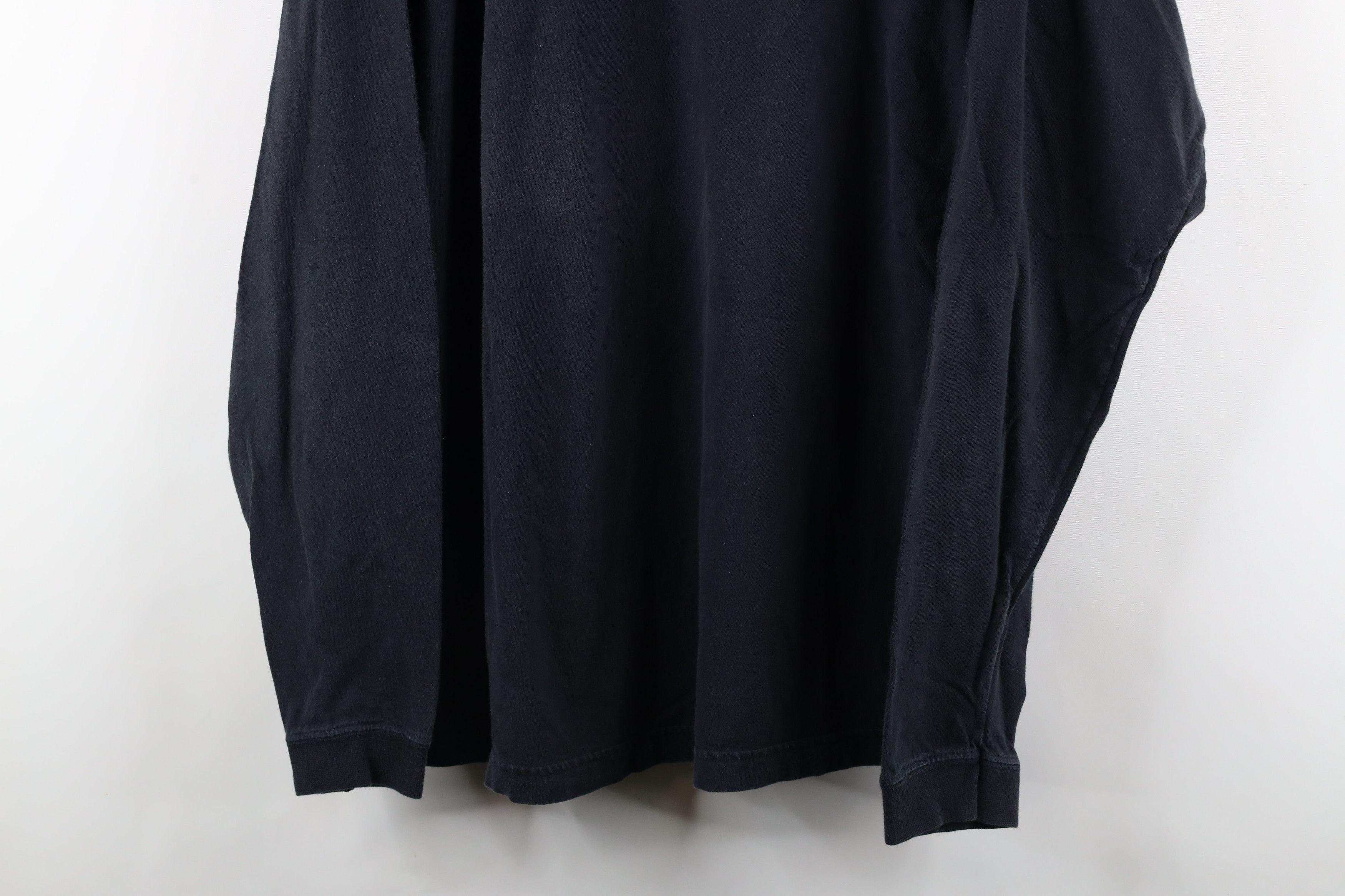 Vintage Vintage 90s Streetwear Mock Neck Long Sleeve T-Shirt Black Size US L / EU 52-54 / 3 - 3 Thumbnail