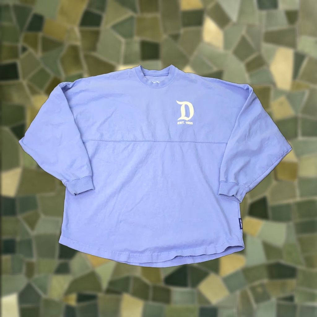 Disney VINTAGE Disney Spirit Jersey Sweatshirt Womens XS Blue Disney Theme Retro 90s Casual Fall Winter Size XS / US 0-2 / IT 36-38 - 1 Thumbnail