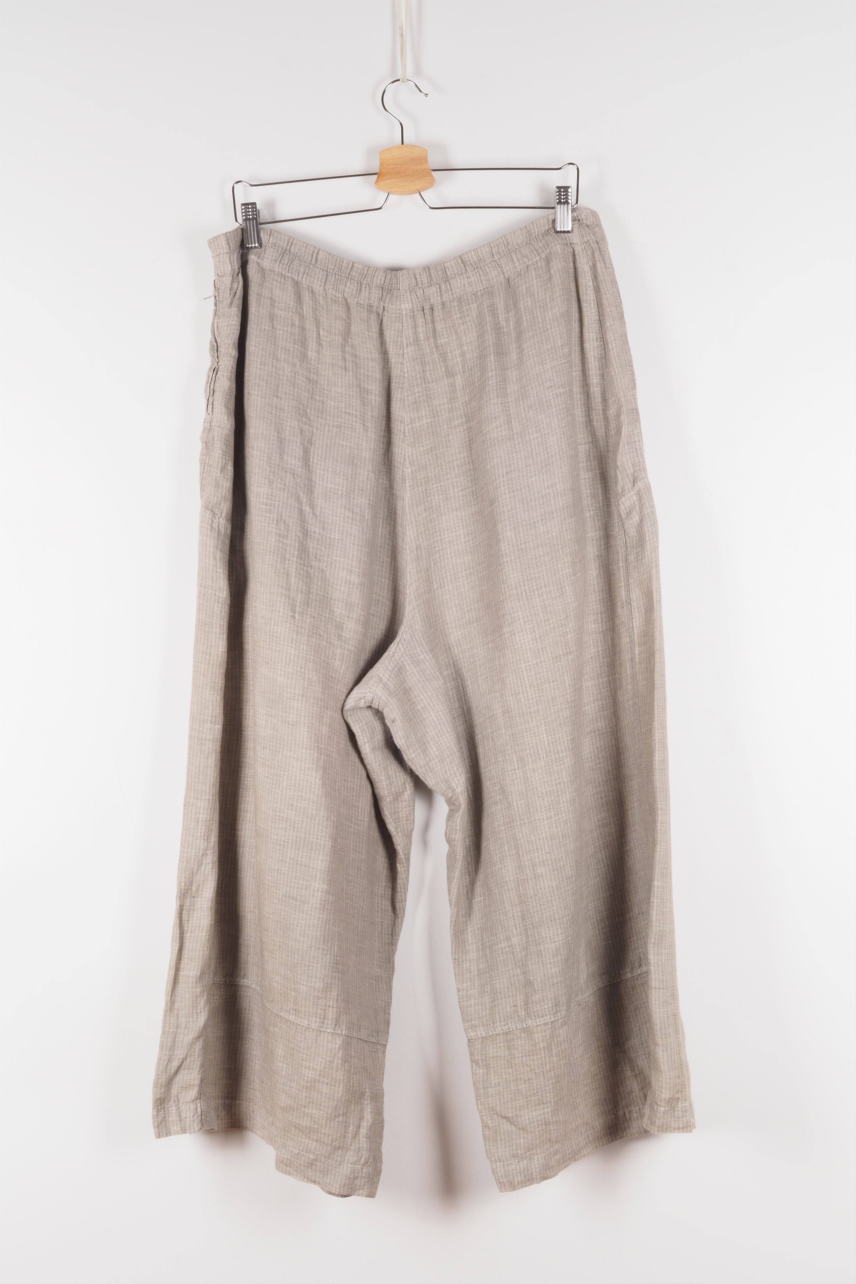 Designer × Other × Rundholz Oska Beige Gray Linen Balloon Wide Leg Culottes Pants size 4 Size 34" / US 12 / IT 48 - 3 Thumbnail