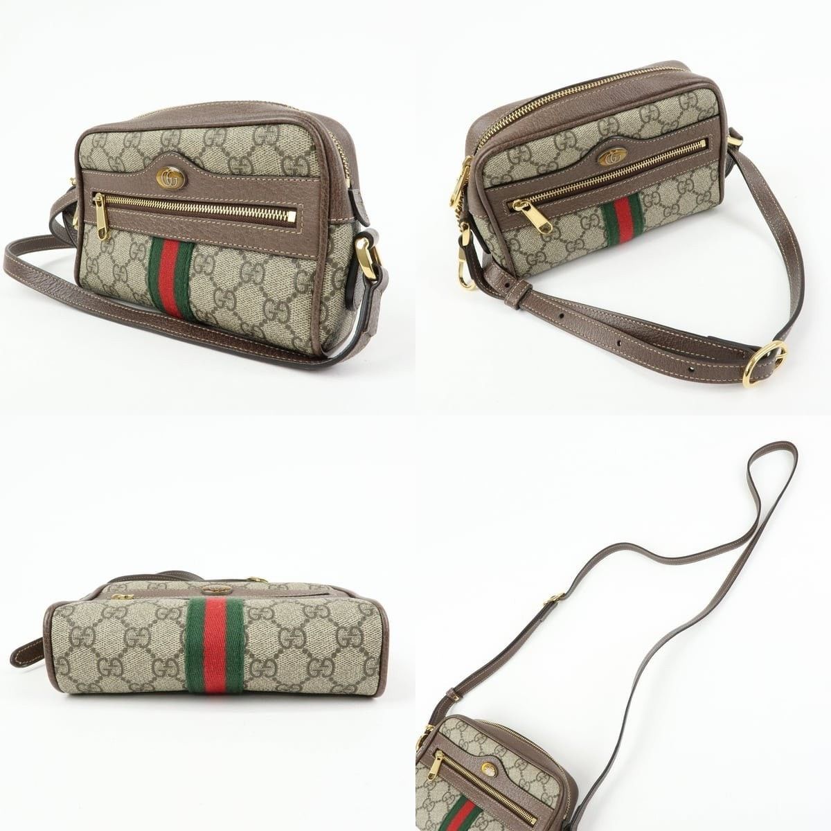 Gucci Gucci Ophidia GG Supreme Crossbody Bag Brown Size ONE SIZE - 3 Thumbnail