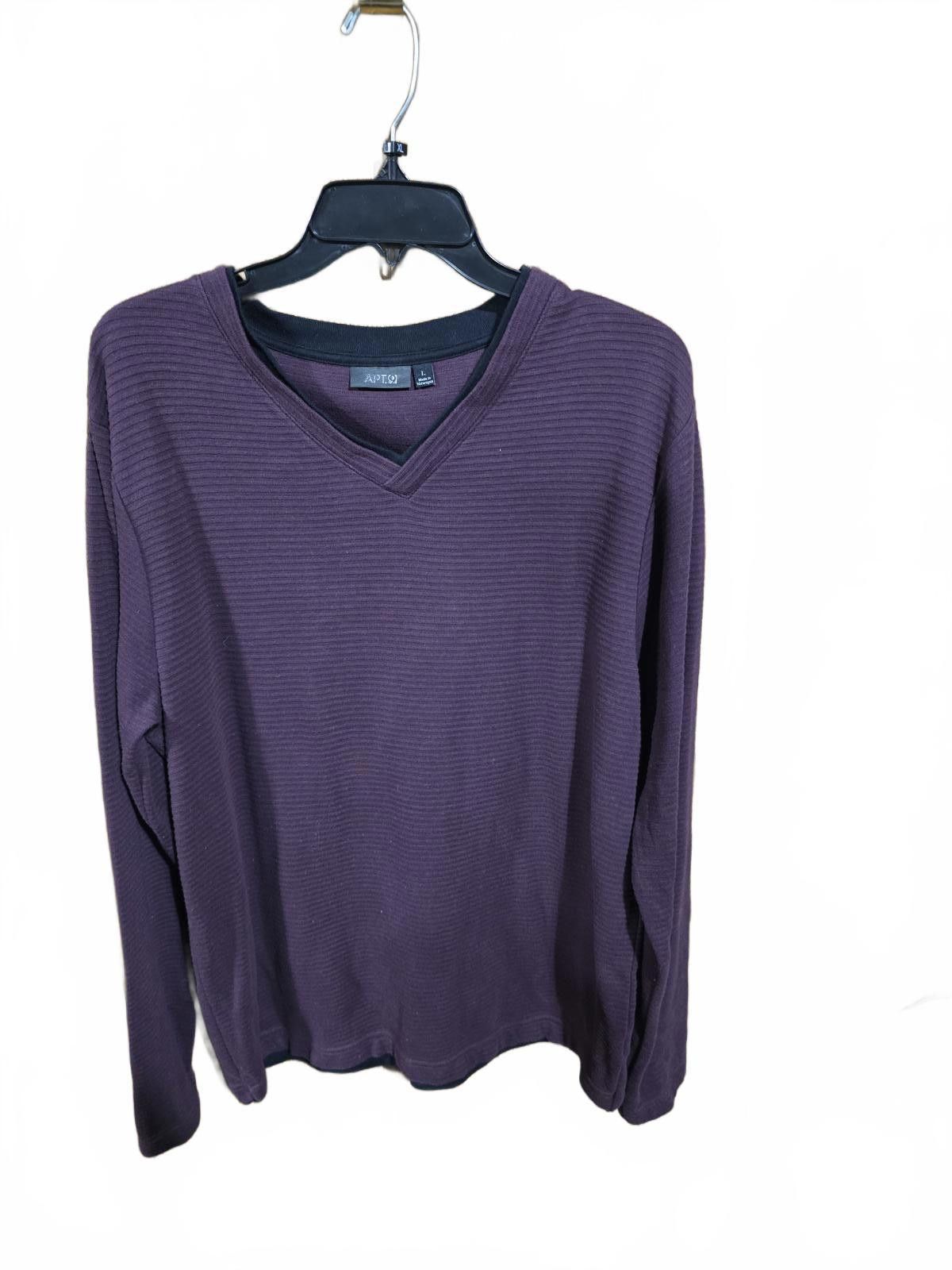 Apt. 9 Apt. 9 Maroon V-Neck Sweater Size Large Size US L / EU 52-54 / 3 - 1 Thumbnail