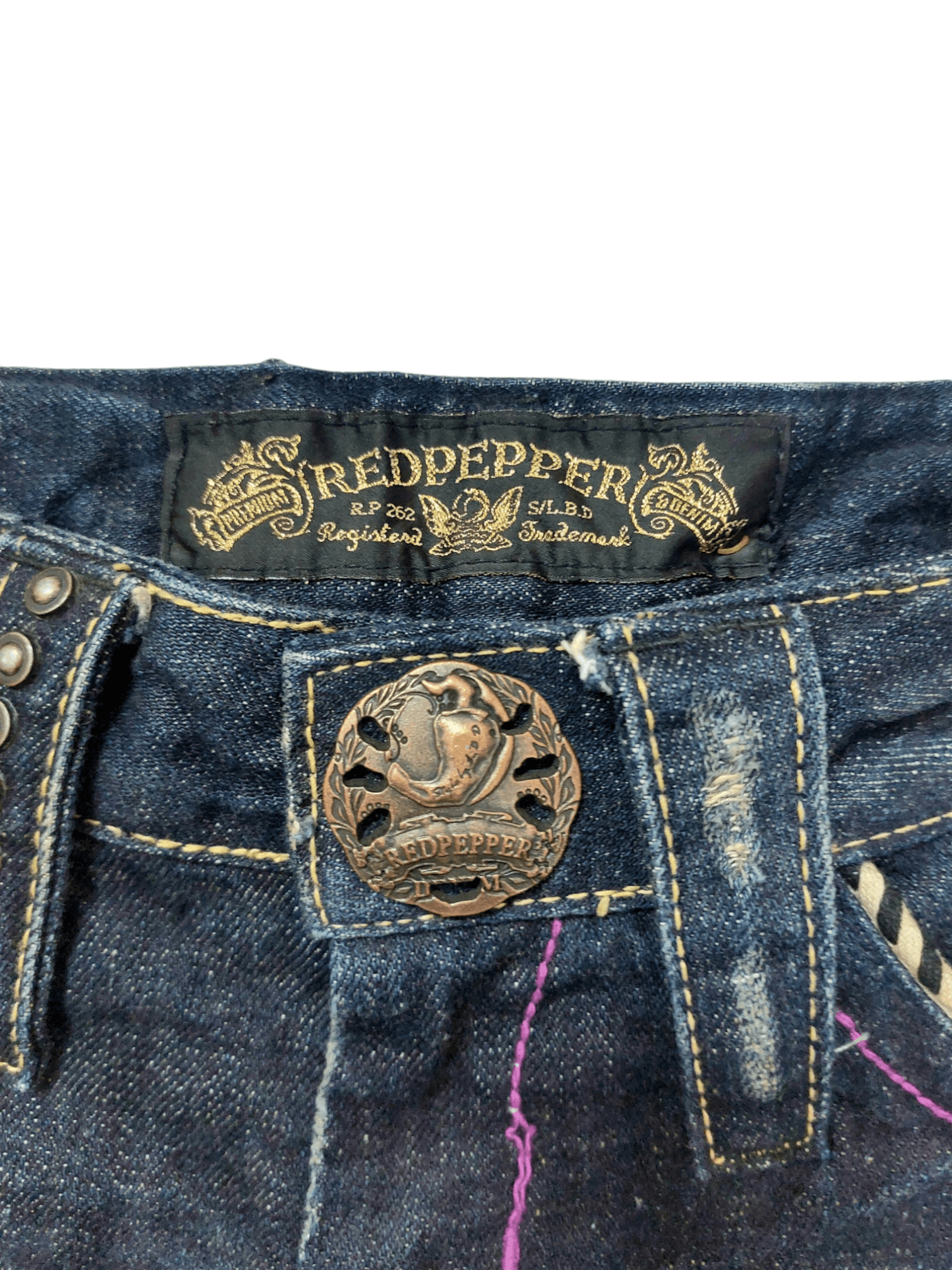 If Six Was Nine 🔥Red Peppers Flare Studded Fax Fur JAPAN Market Size 26" / US 2 / IT 38 - 7 Thumbnail