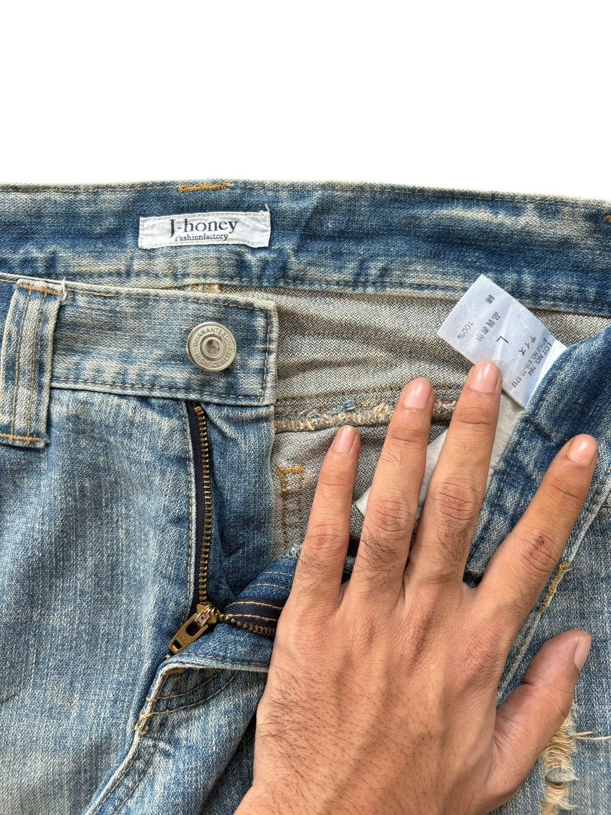 Diesel Vintage Japanese Brand Rusty Wash Distress Bootcut Jeans Size 32" / US 10 / IT 46 - 5 Thumbnail