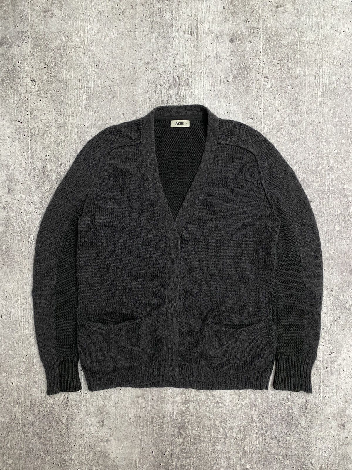 Acne Studios Acne Studios Wool Grey Cardigan Size US M / EU 48-50 / 2 - 2 Thumbnail