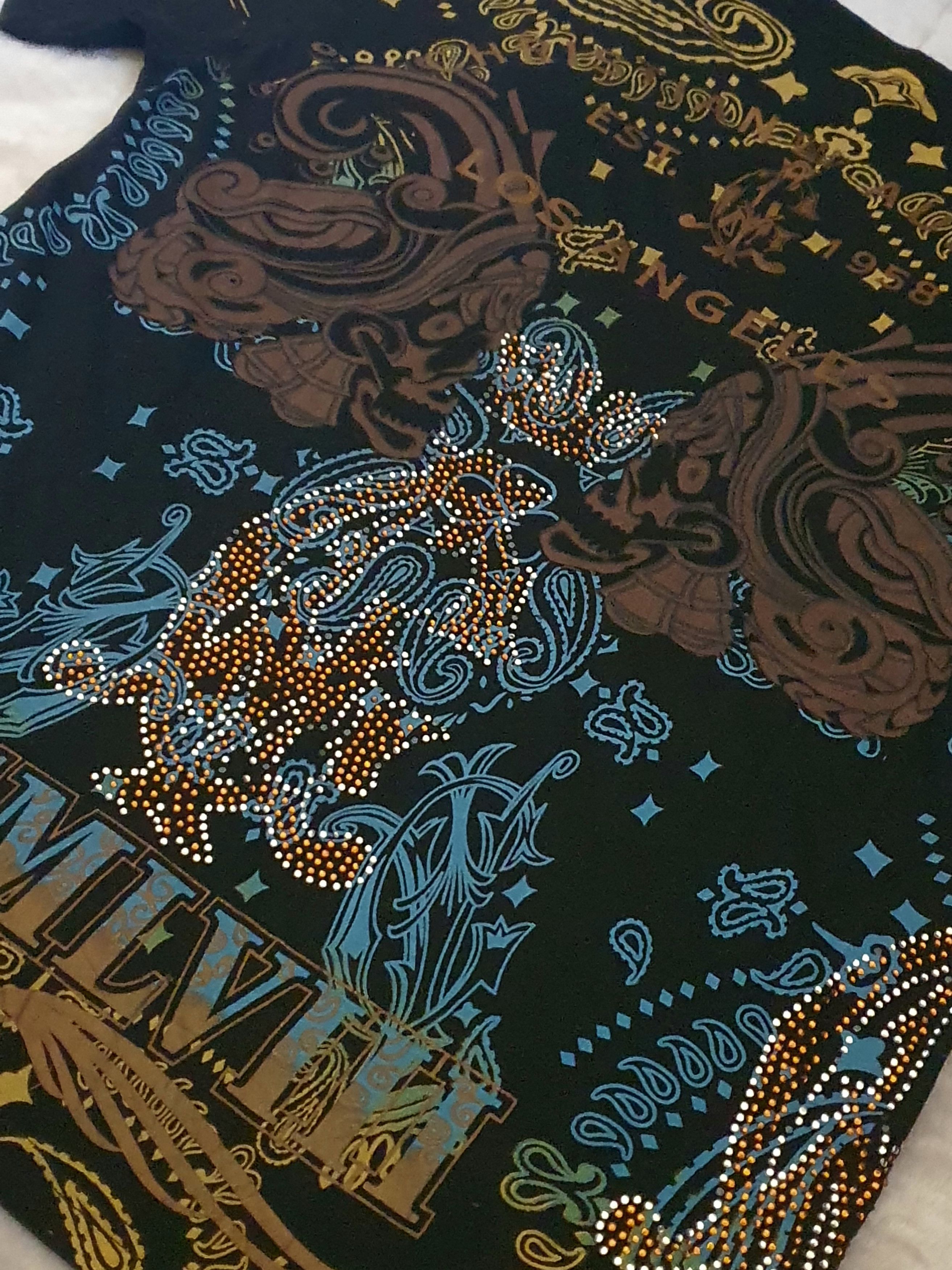 Christian Audigier Christian Audigier Embroided Rare Y2K OVP t-shirt Size US M / EU 48-50 / 2 - 2 Thumbnail