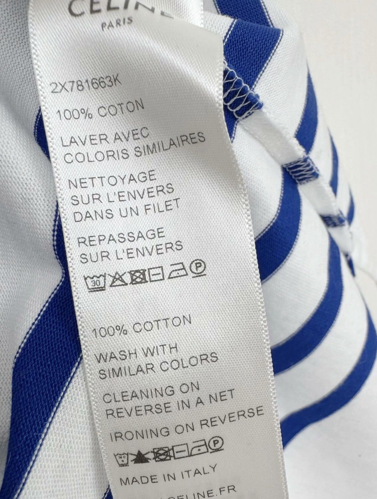Celine Celine striped long-sleeved shirt Size M / US 6-8 / IT 42-44 - 5 Thumbnail
