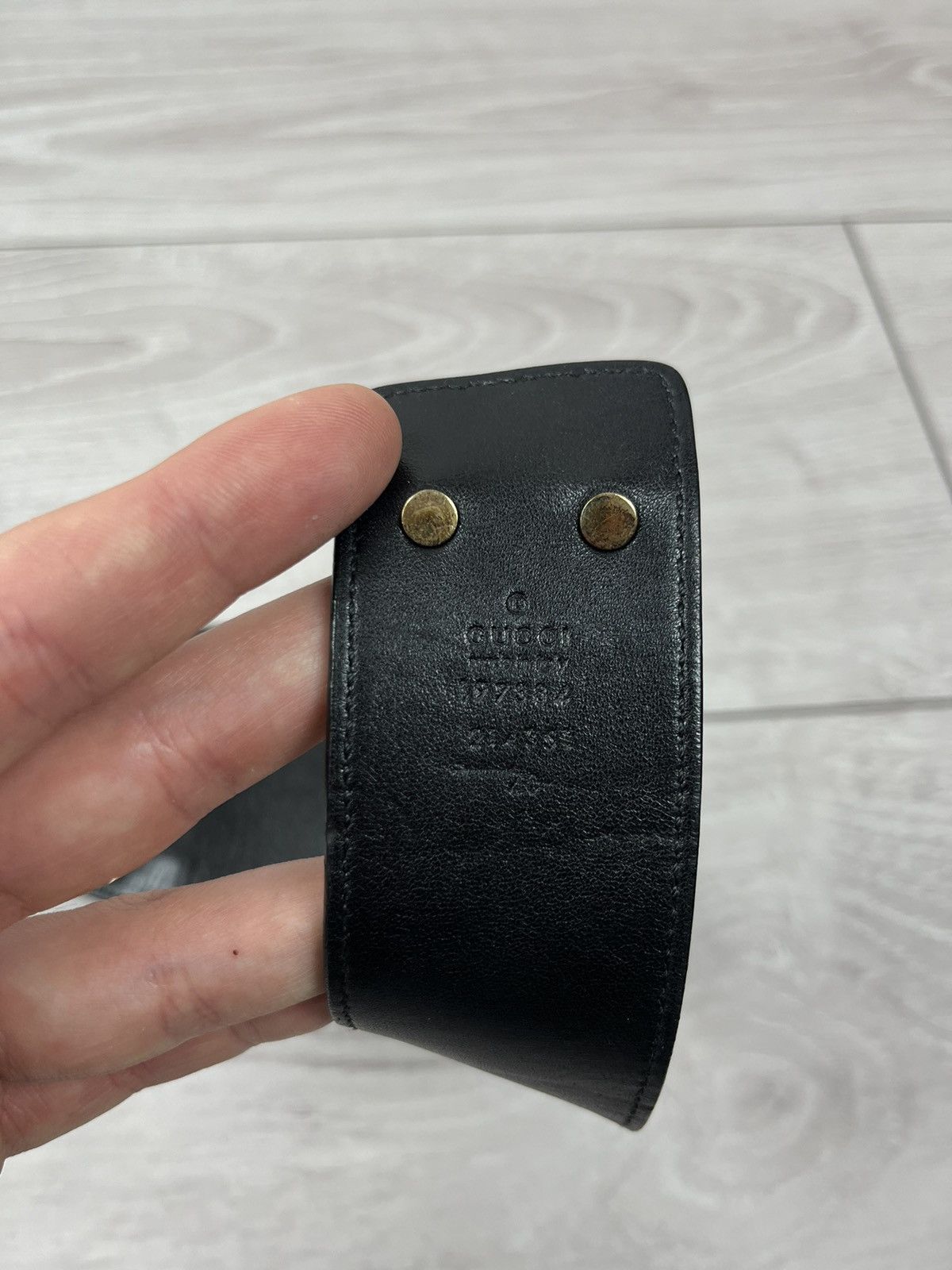Gucci Gucci Tom Ford Black Suede Big Buckle Waist Belt Size ONE SIZE - 22 Thumbnail