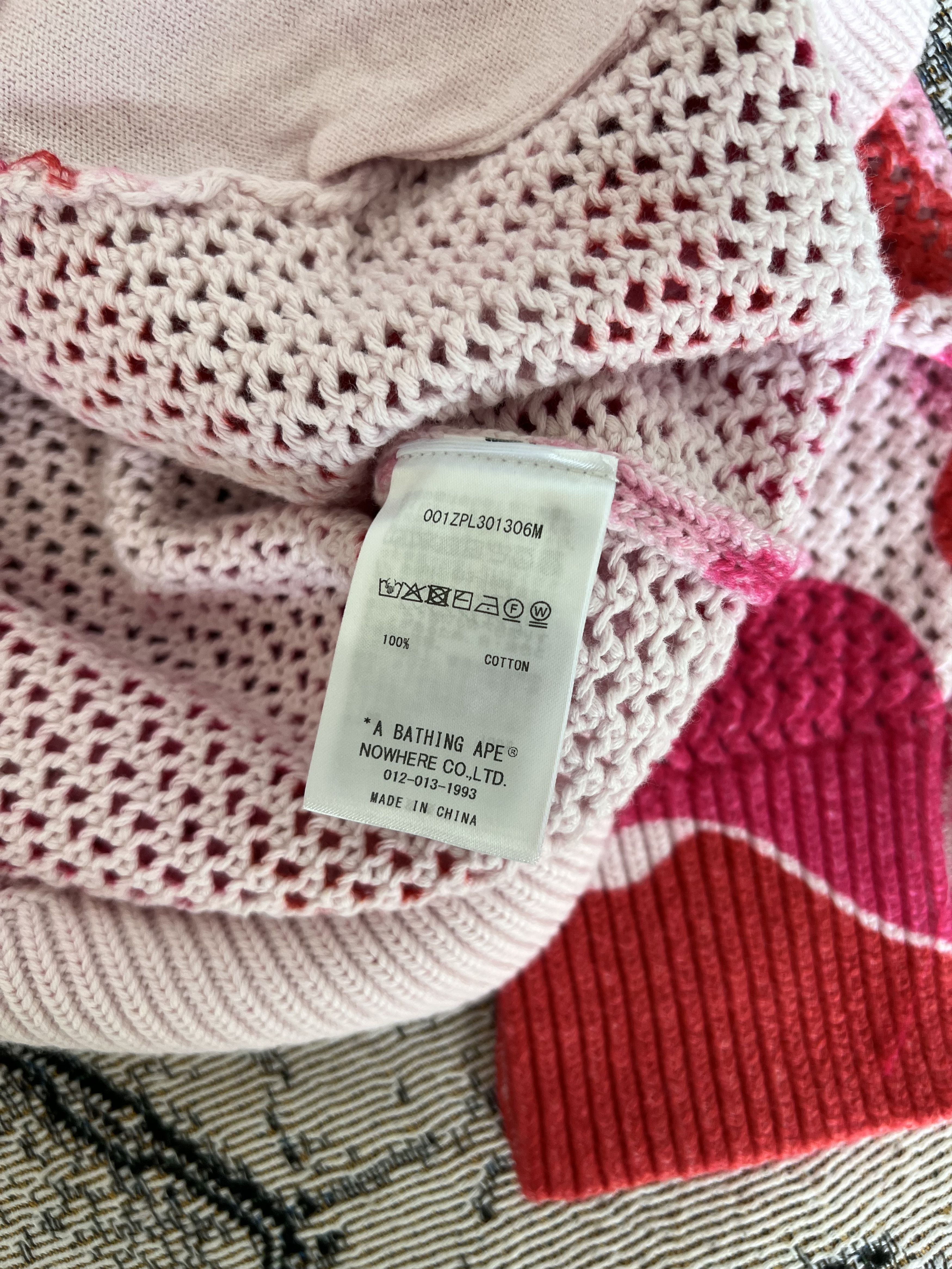 Bape Bape ABC Camo Full Zip Shark Sweatshirt in Pink Size US XXL / EU 58 / 5 - 13 Thumbnail