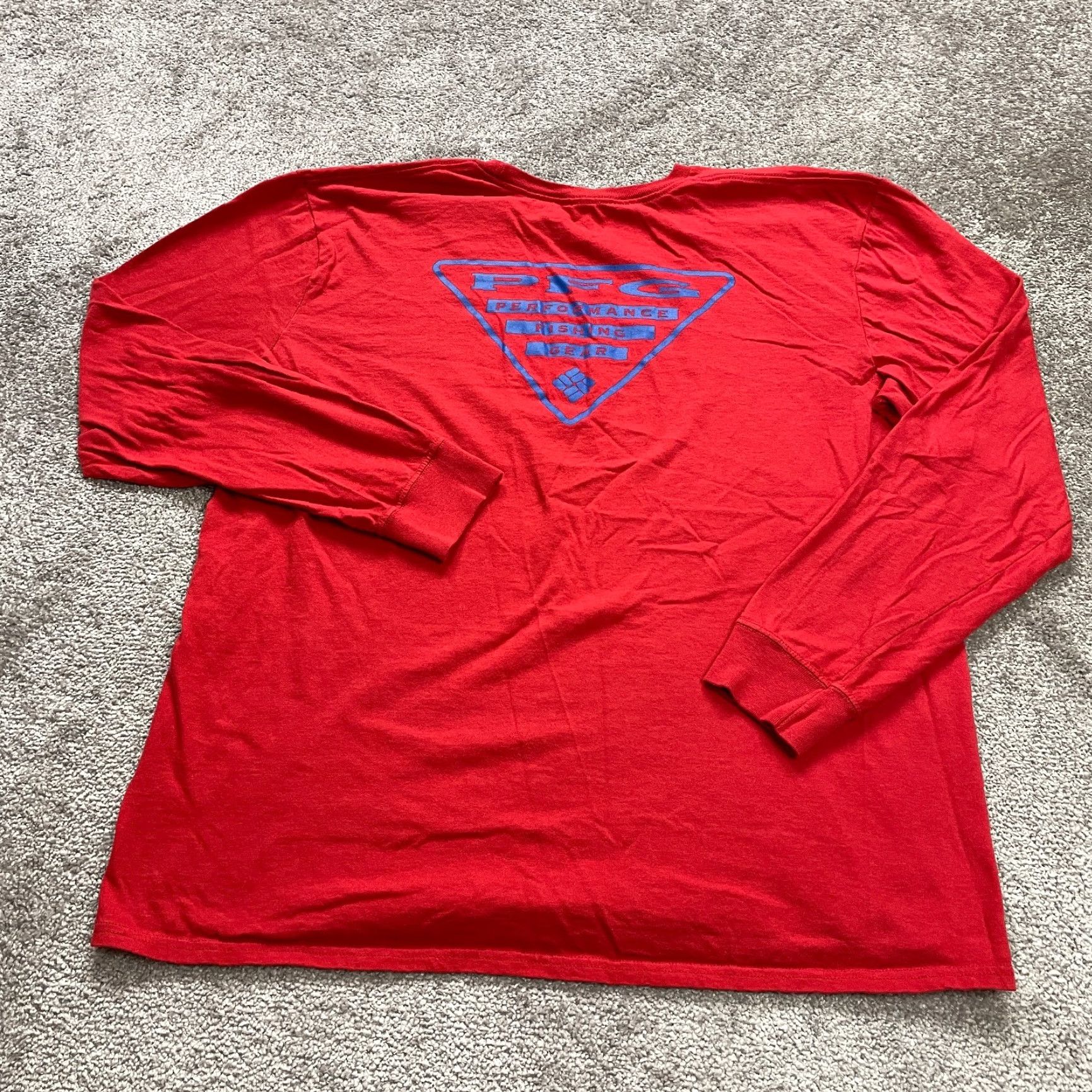 Vintage VINTAGE Columbia PFG Long Sleeve Shirt Men XL Red Fish Outdoor Casual Cotton Size US XL / EU 56 / 4 - 2 Thumbnail