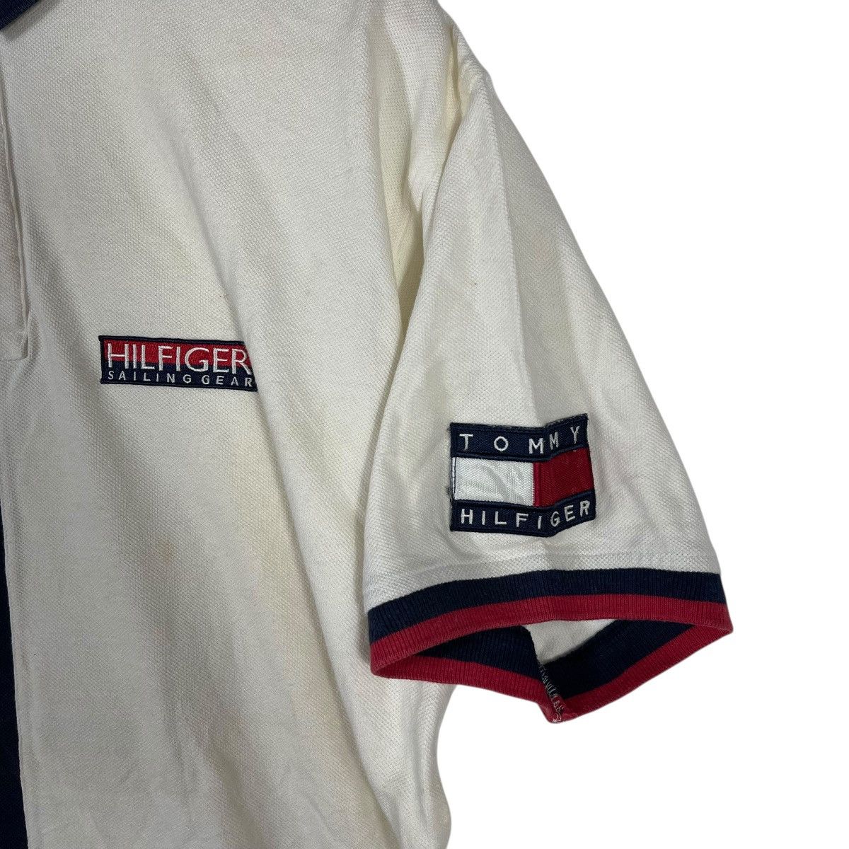 Tommy Hilfiger Vintage 90s Tommy Hilfiger Sailing Gear Polo Shirt Size US L / EU 52-54 / 3 - 5 Thumbnail