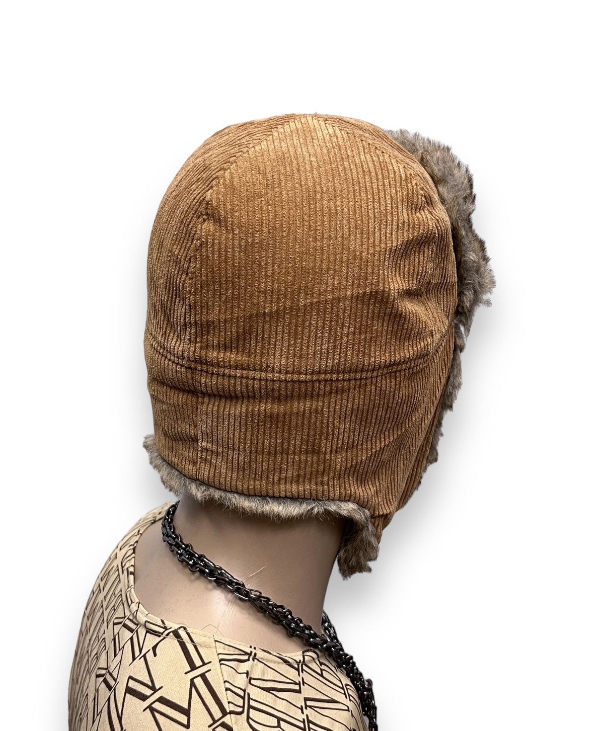 Ruben Kone FYE💥Vintage RUBEN Corduroy Faux Fur Quilted Trooper Trapper Size ONE SIZE - 6 Thumbnail