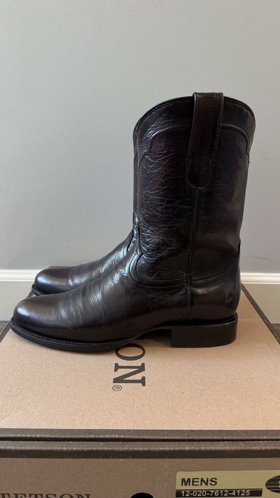Stetson Stetson Cash Zip Roper Black Cherry Cowboy Boots Sz 9.5D Size US 9.5 / EU 42-43 - 5 Thumbnail