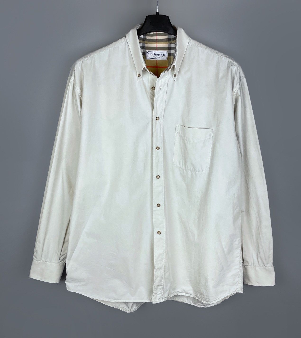 Burberry Vintage Burberry's London Pocket LS Nova Check Shirt Size XL Size US XL / EU 56 / 4 - 2 Thumbnail