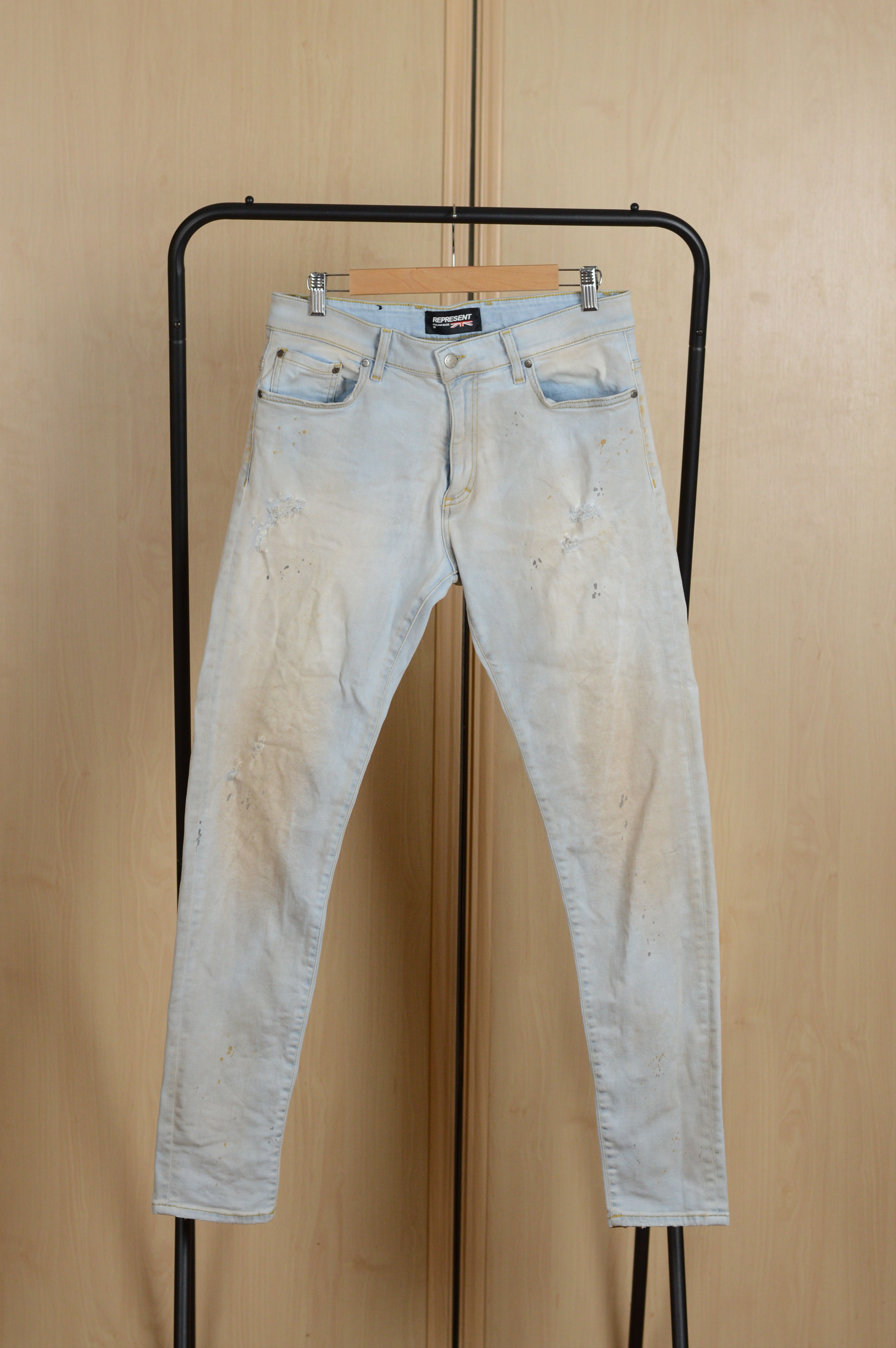 Represent Clo. Represent Distressed Denim Dirt Jeans Pant Size US 32 / EU 48 - 1 Thumbnail