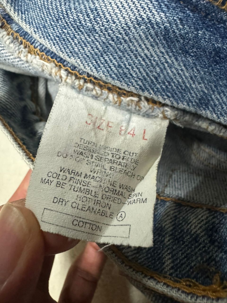 Levi's VINTAGE 1991s LEVI’S 555 STONE WASHED BLUE JEAN VERY RARE Size US 31 - 8 Thumbnail