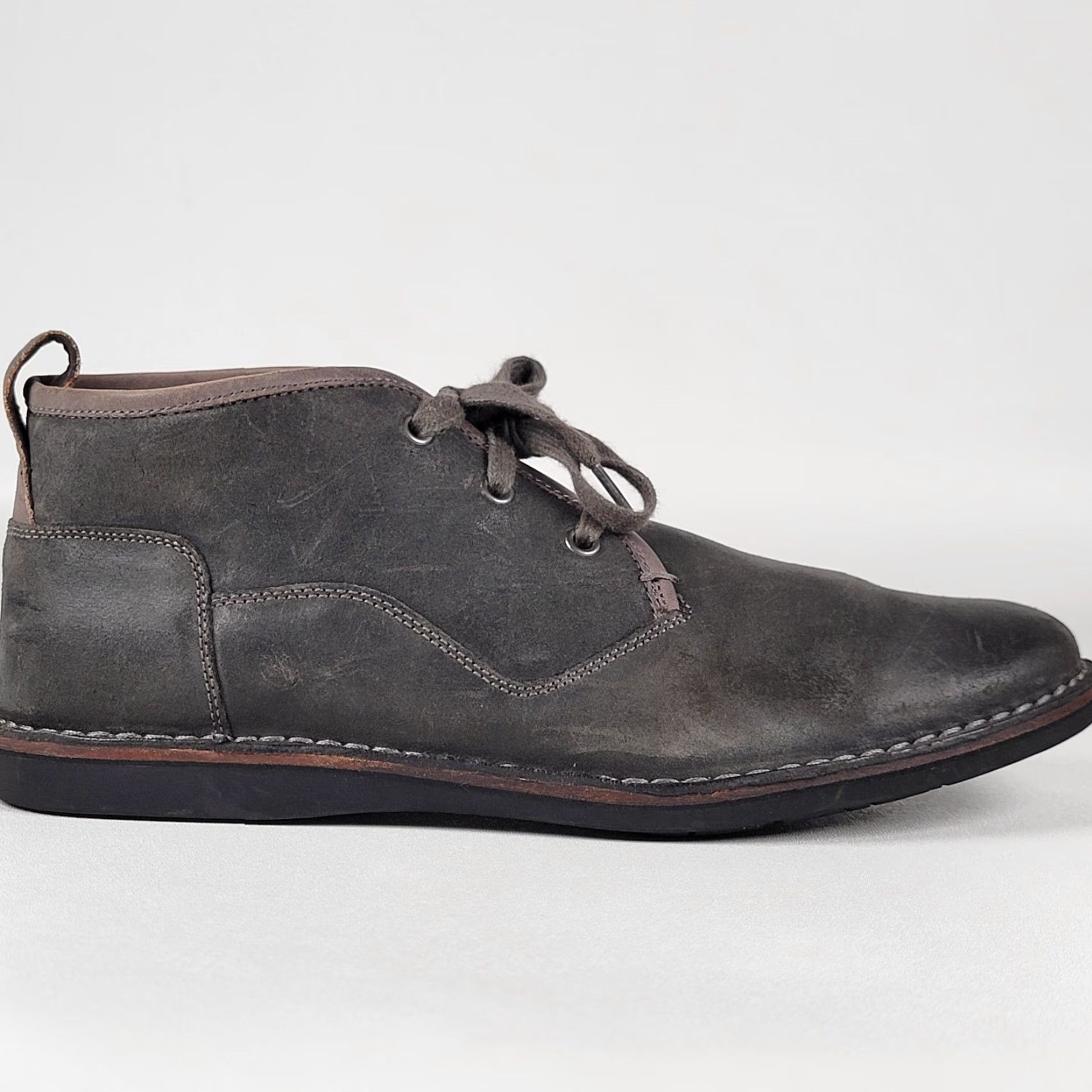 John Varvatos John Varvatos Star USA Hipster Chukka Boots Grey Leather Size 11 M Mens Size US 11 / EU 44 - 4 Thumbnail