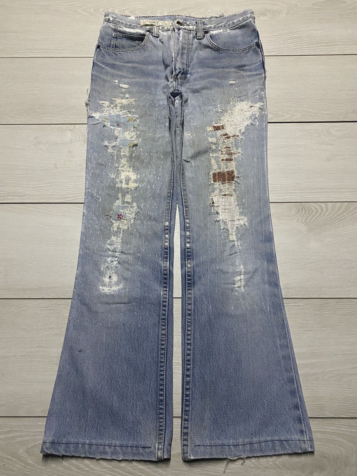 Wrangler Wrangler Destroy Trash Flare Jeans Size US 29 - 1 Thumbnail