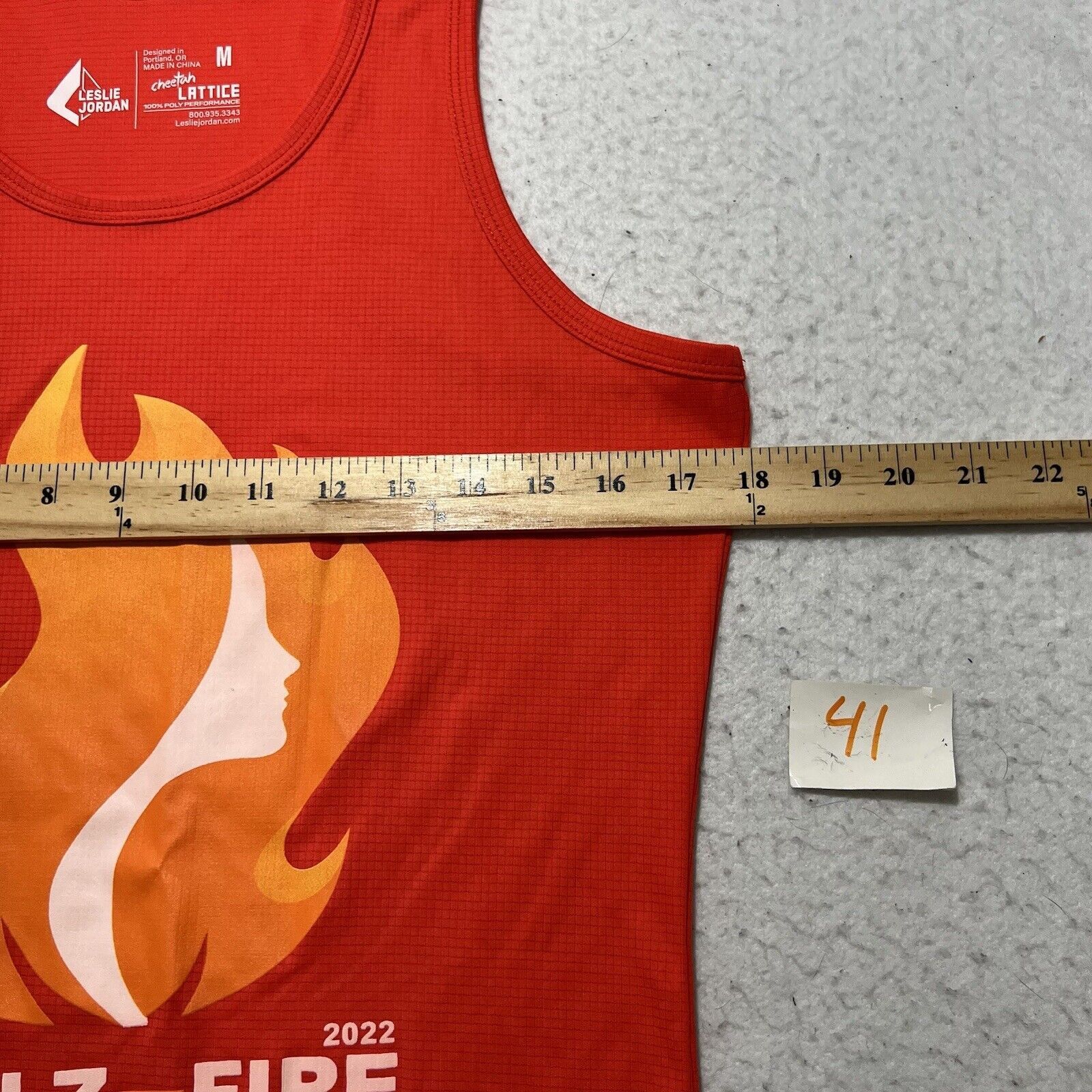 Other Leslie Jordan Medium 22 Girlz on Fire Tank Top Triathalon 5K Size M / US 6-8 / IT 42-44 - 5 Thumbnail